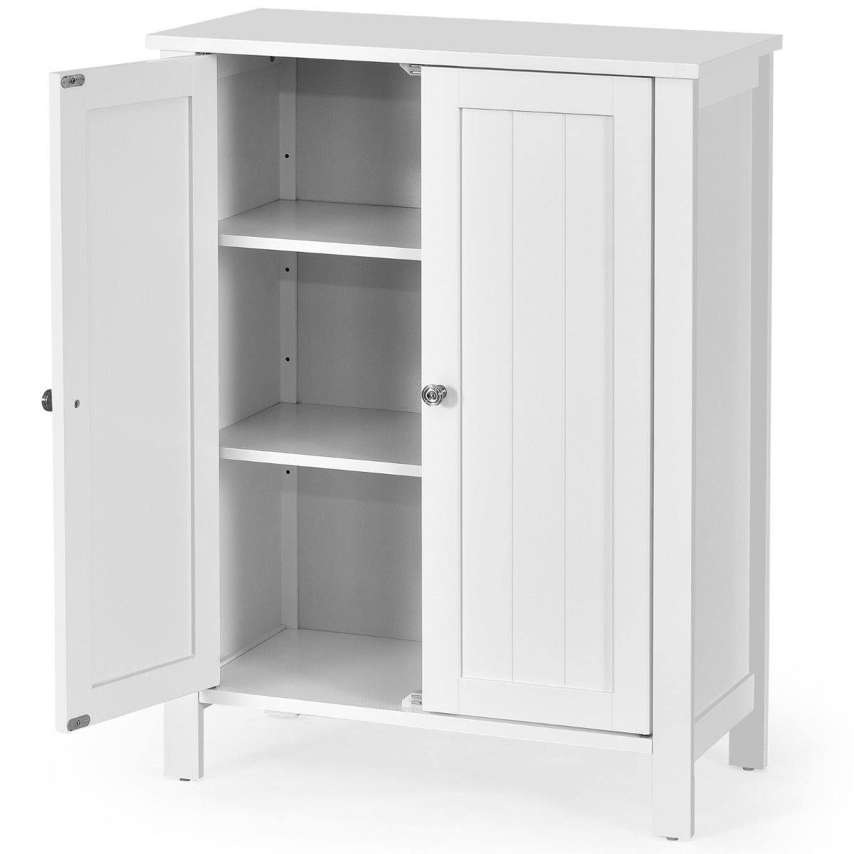 LIVSK Badkamerkast - Verstelbare Planken - Robuust MDF - Multifunctioneel - Totale Afmetingen 60 x 30 x 80,5 cm - Wit