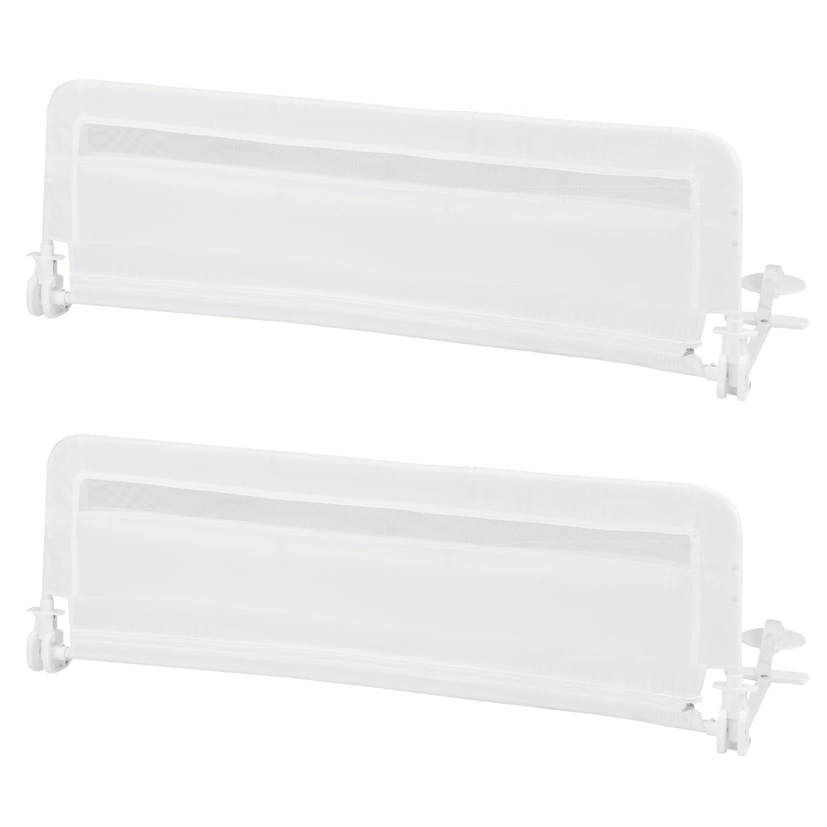 LIVSK Bedhekje - Opvouwbaar - Robuuste Metalen Constructie - Eenvoudige Montage - 120 x 41 x 42 cm - Wit