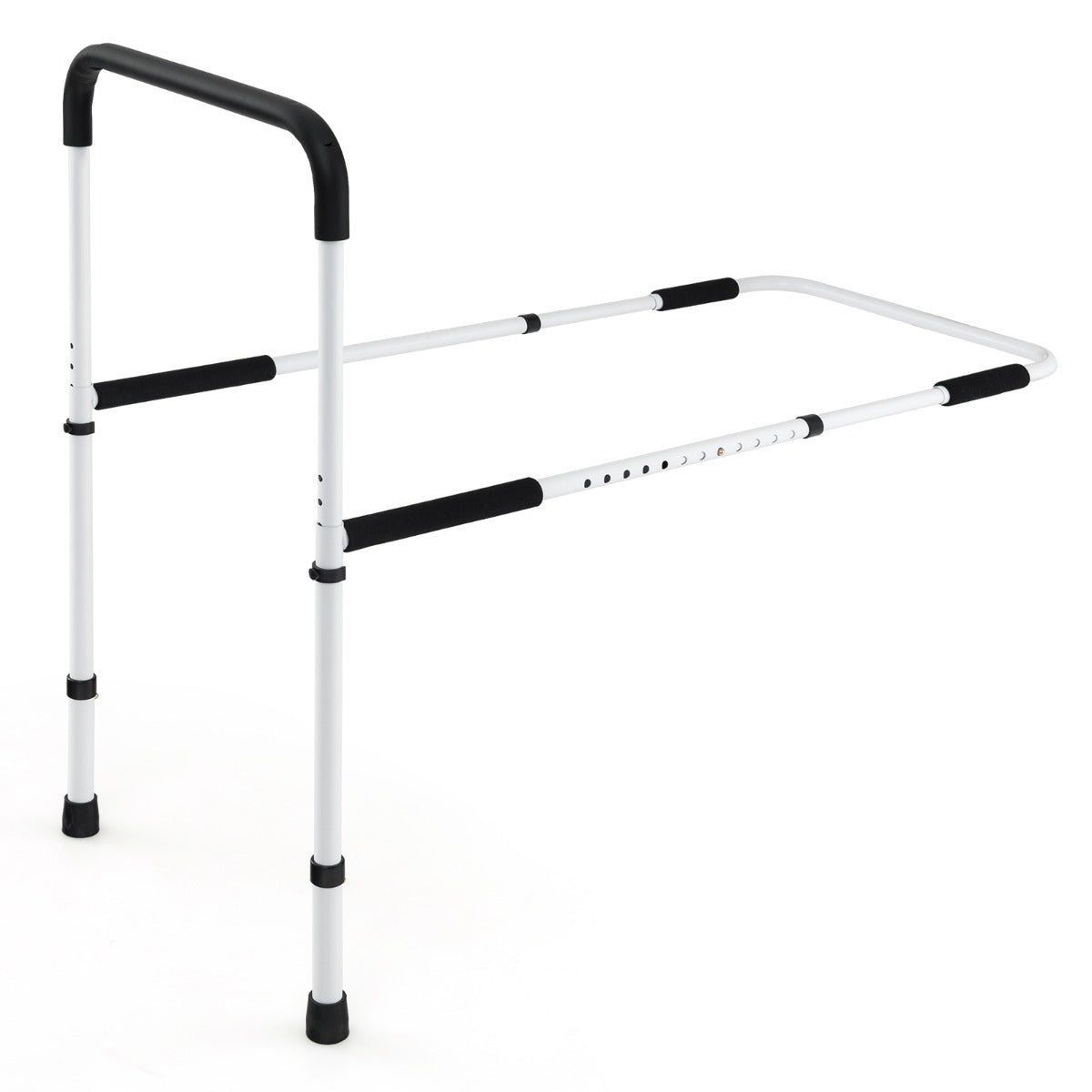 LIVSK Bedhulpleuning - Veilige Ondersteuning tot 160 kg - Verstelbaar voor Diverse Bedmaten - Antislip Grip - Wit
