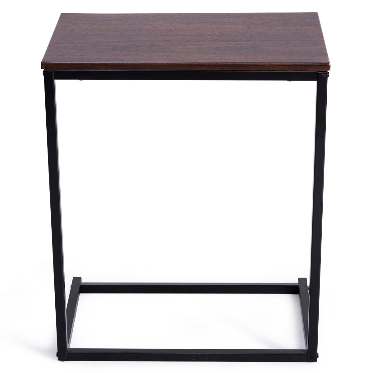 LIVSK Multifunctionele Laptoptafel - MDF Tafelblad - Metaal Frame - Stabiel en Elegant - 55 x 35 x 65 cm - Koffie