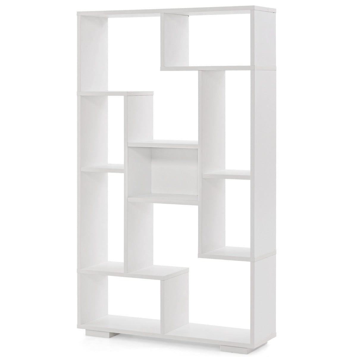 LIVSK Boekenkast met 11 Open Planken - Stevige Constructie met Anti-Kantelsets - Eenvoudige Montage - 20 x 70 x 120 cm - Wit
