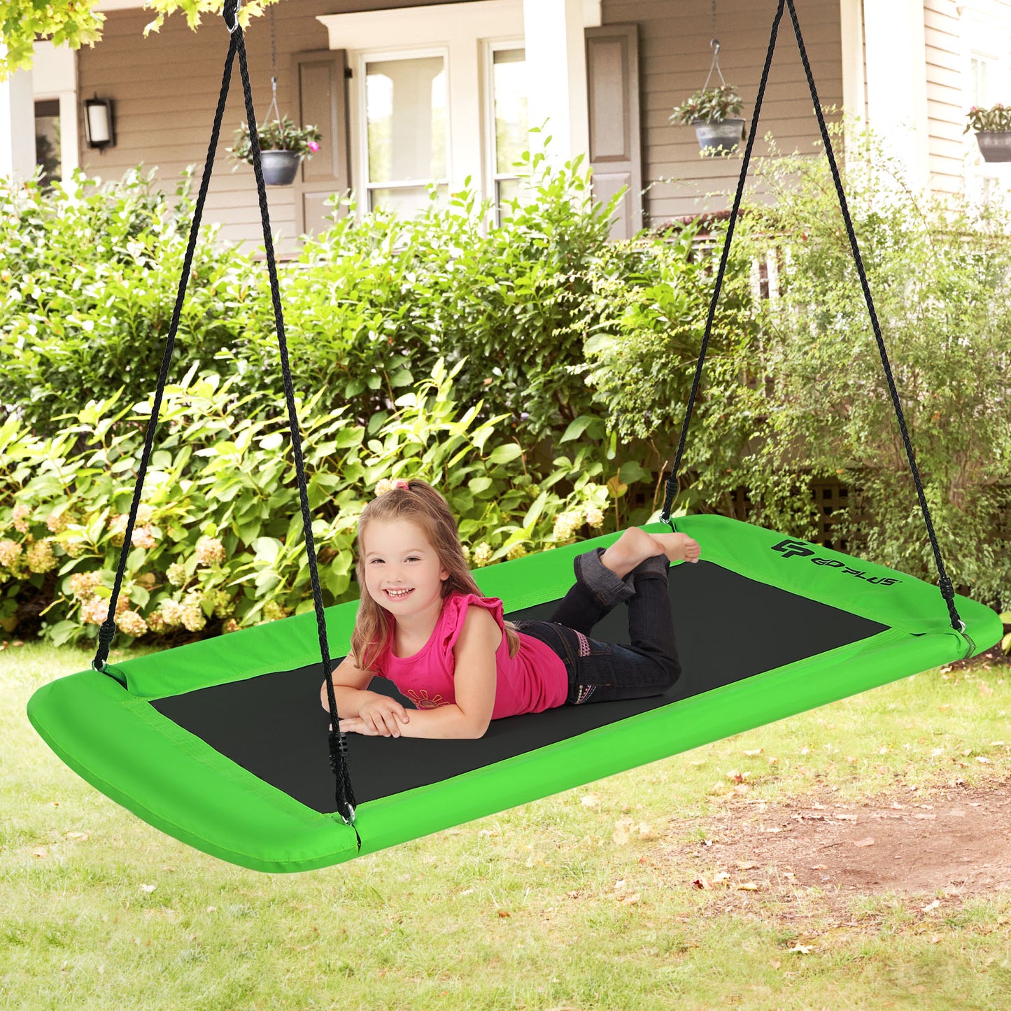 LIVSK Boomschommel Verstelbaar 100-180 cm - Weerbestendig - Hoog Draagvermogen 150 kg - Voor Binnen & Buiten - Groen