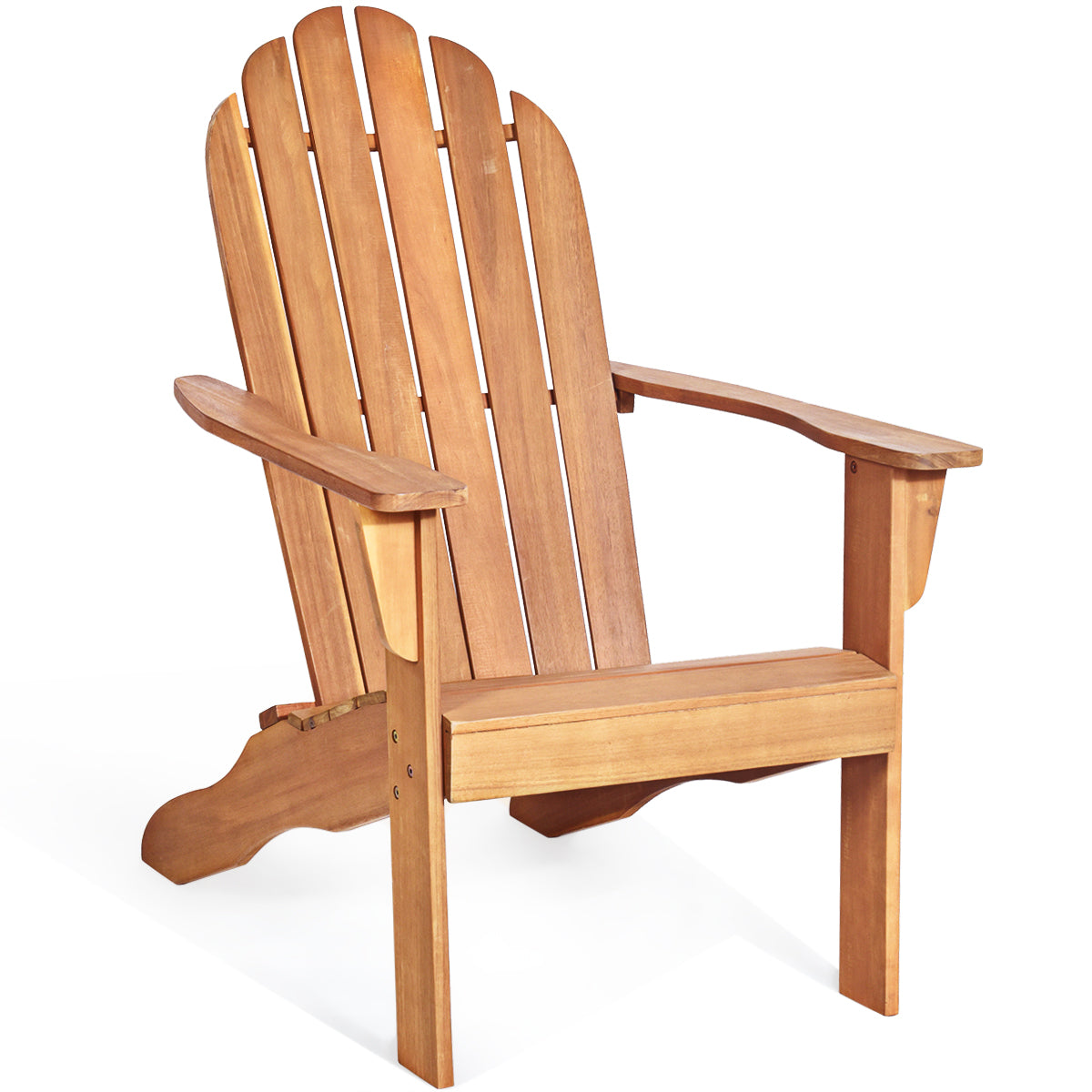 LIVSK Ergonomische Adirondack Stoel - Duurzaam Acaciahout - Comfortabel en Stevig - Voor Tuin en Terras - 69 x 88 x 103 cm -