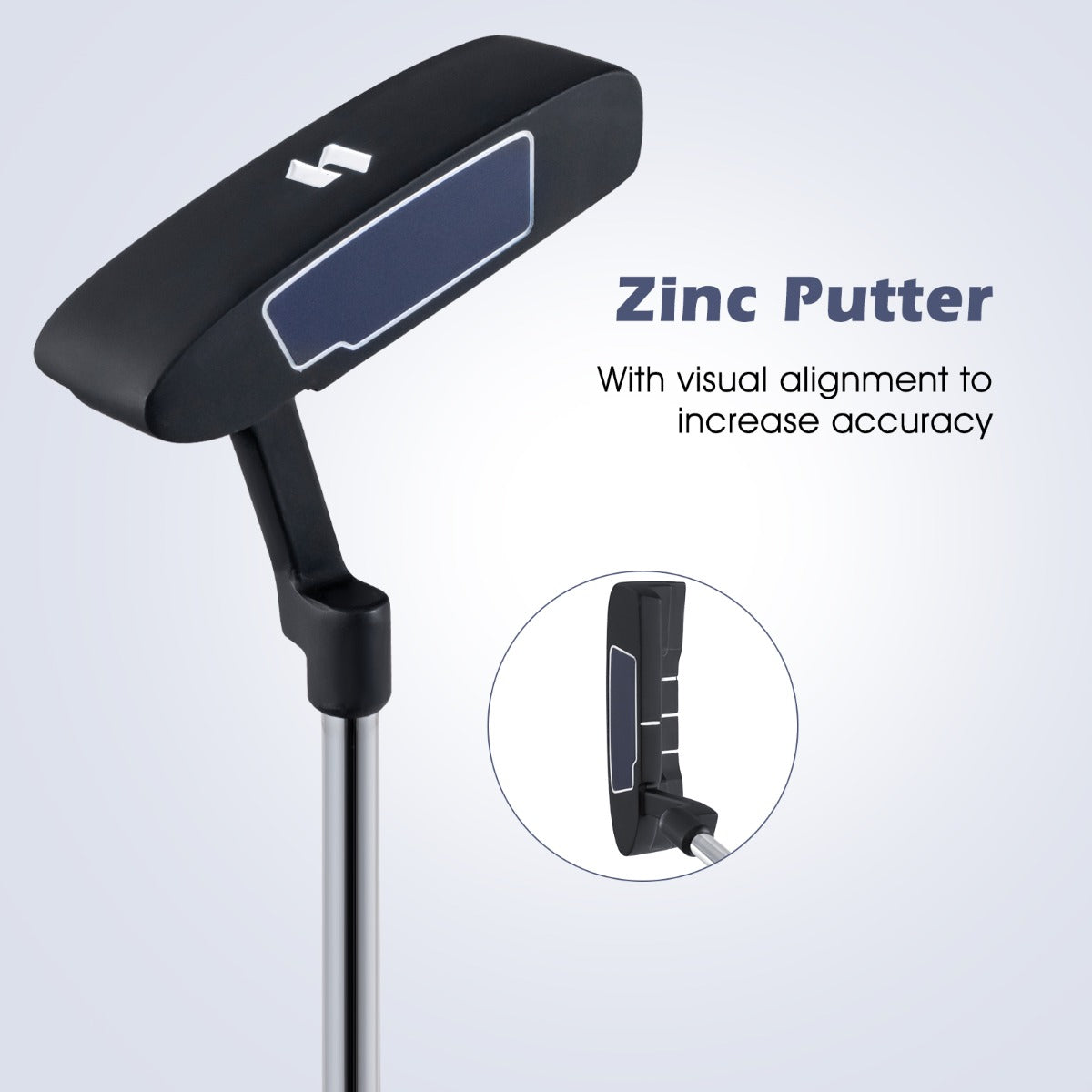 LIVSK Complete Golfclubset - 11-Delig met Draagtas en Regenhoes - Hoge Prestaties - Blauw/Groen