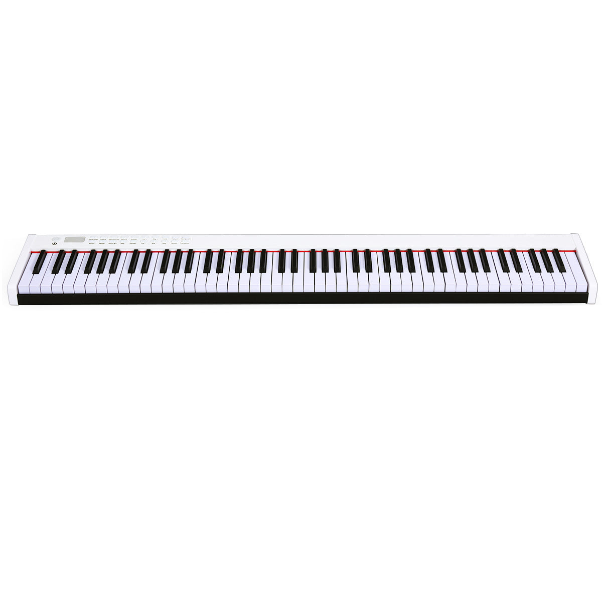 LIVSK Digitale Piano - 88 Toetsen met Gewicht - 128 Ritmes en 128 Tonen - Draagbaar - Inclusief Tas en Pedaal - Wit