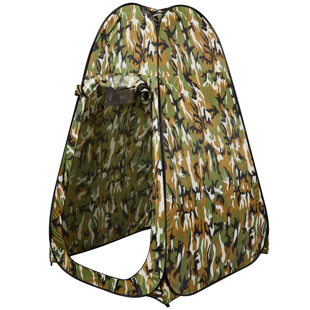 LIVSK Pop-up Douchetent - Waterdicht 190T Polyester - Inclusief Haringen en Draagtas - Ruimte voor 1 Persoon - Fleck-Camouflage