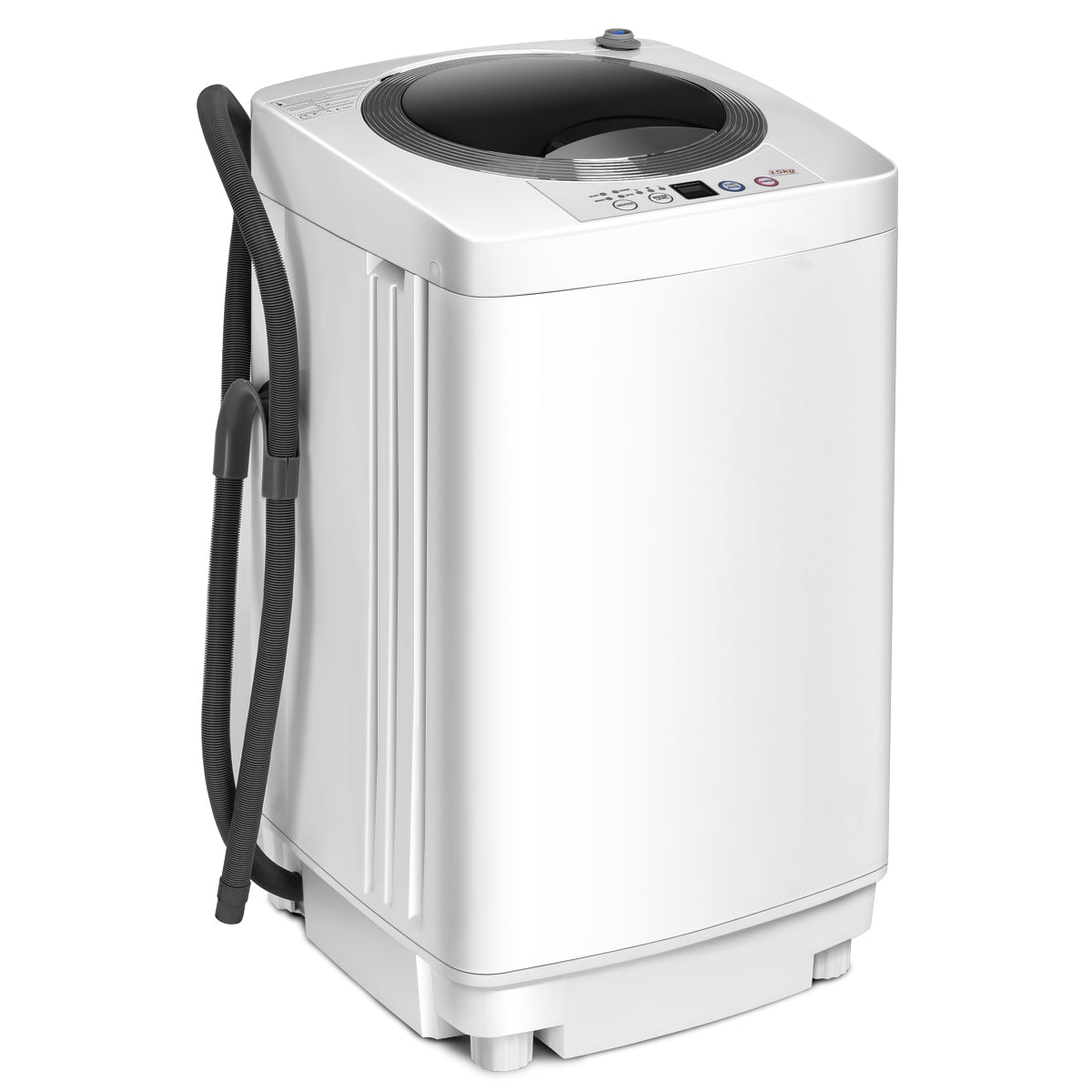 LIVSK Volautomatische Wasmachine - 3,5 kg Laadvermogen - 6 Programma's - Eenvoudige Bediening - Compact - Wit