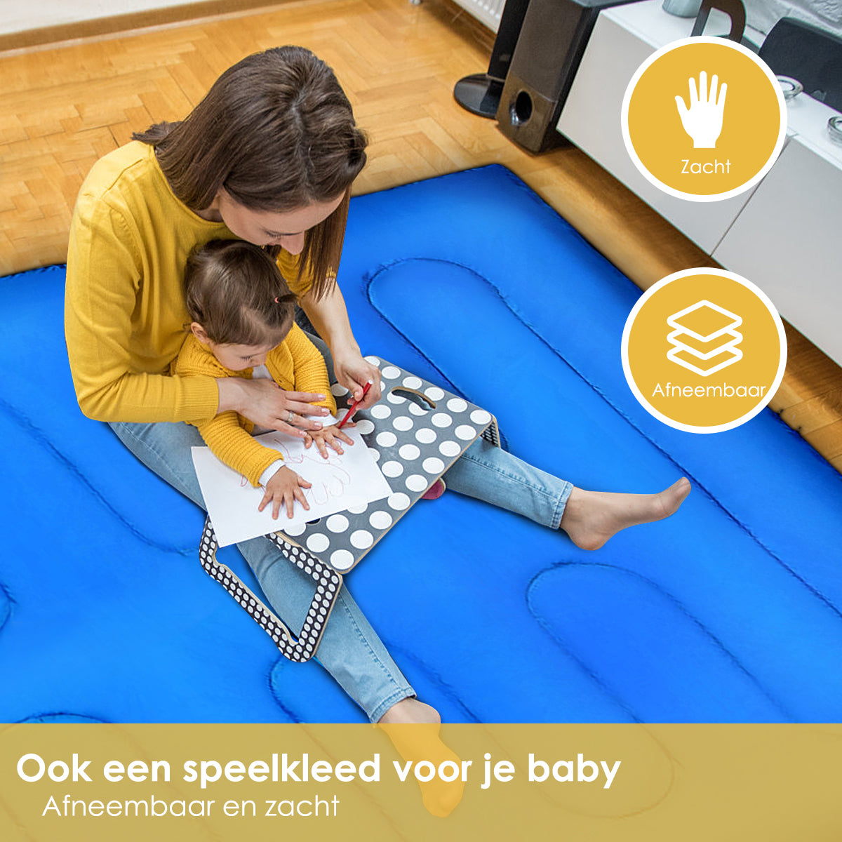 LIVSK Dubbele Slaapzak 2 Persoons - Waterdicht - 2-in-1 met Kussens - Voor Extreem Weer - Draagtas Inclusief - Blauw