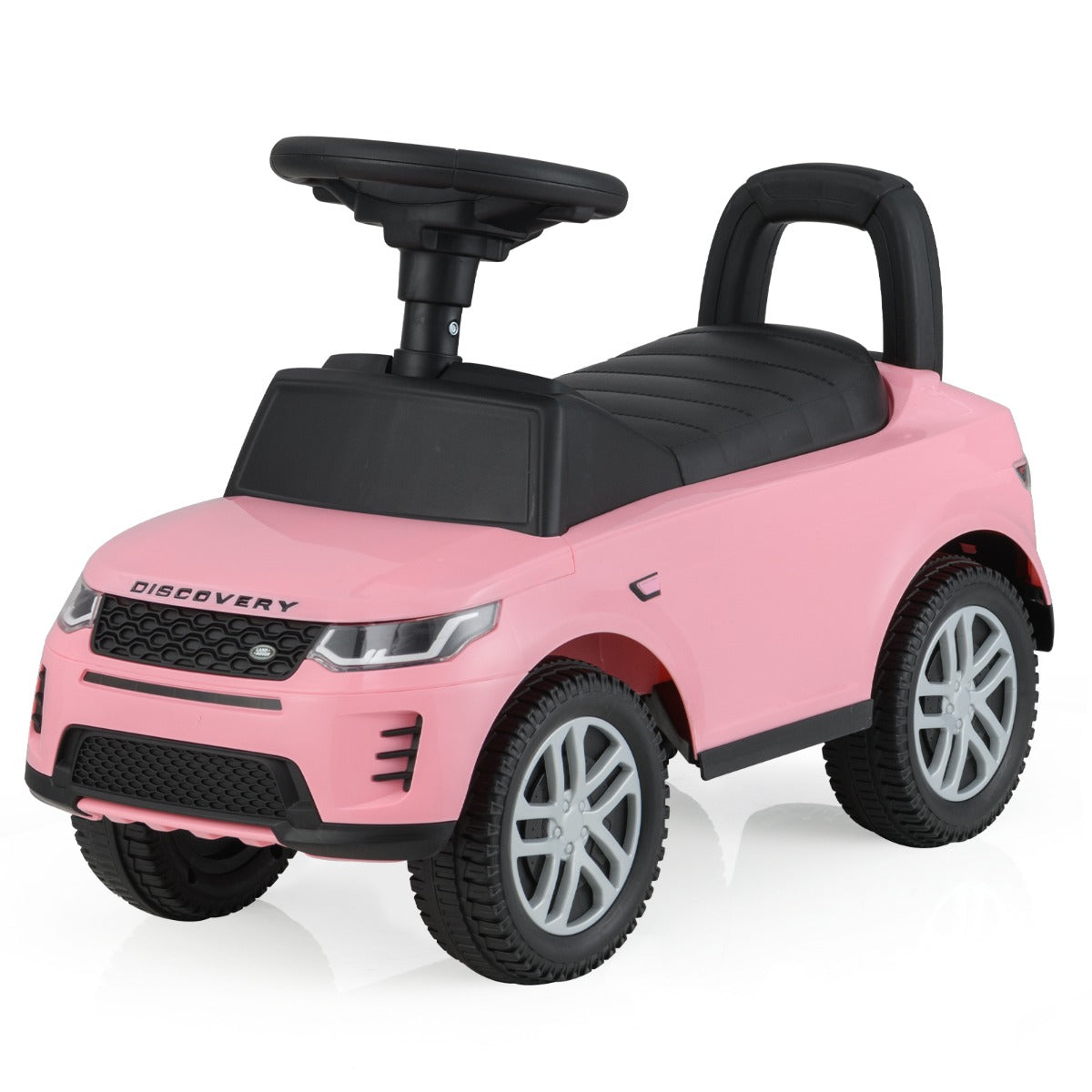 LIVSK Loopauto voor Kinderen - Veilig en Stabiel met Claxon en Motorgeluiden - Opbergruimte onder Zitting - Tot 25 kg - Roze