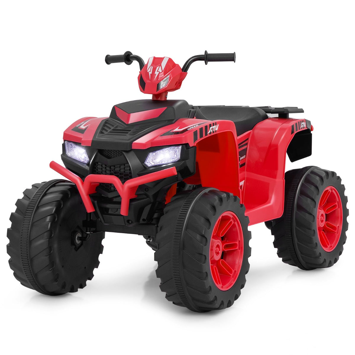 LIVSK Elektrische Quad voor Kinderen - 24V Accu - 2 Snelheden - Muziek en Radio - Veilig en Stabiel - Rood