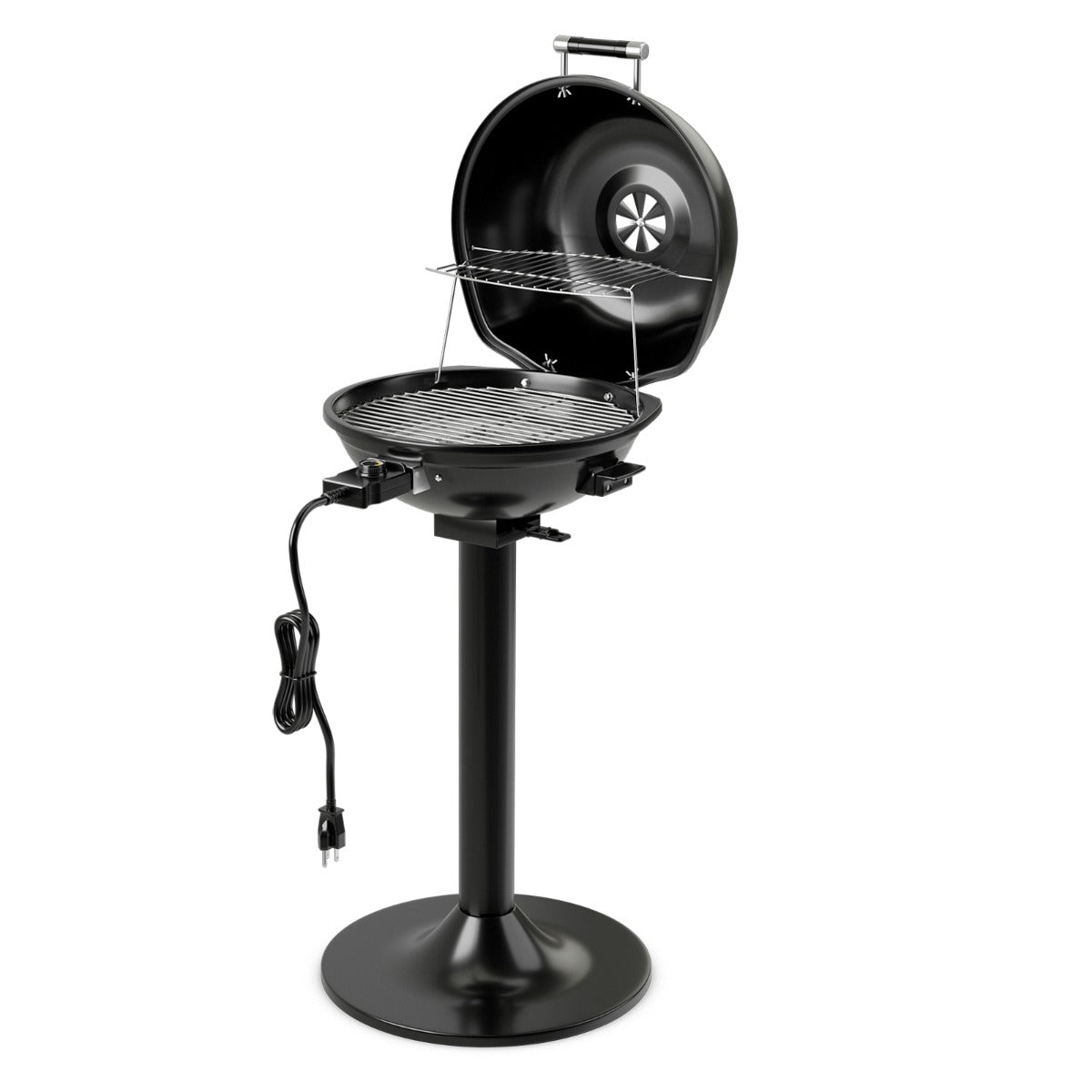 Livsk costway elektrische barbecue draagbare staande grill met verwijderbaar antiaanbakrooster 1 1