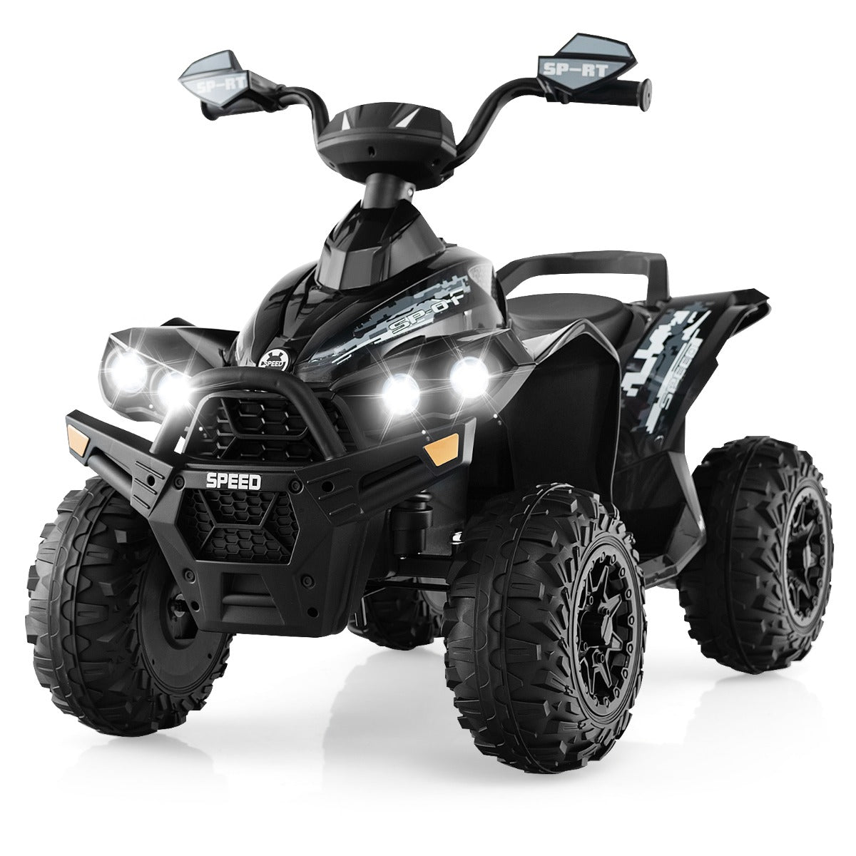 Livsk costway elektrische quad voor kinderen 12 v met muziek claxon en led koplamp kinderquad 22 43 km u voor peuters vanaf 3 jaar 1