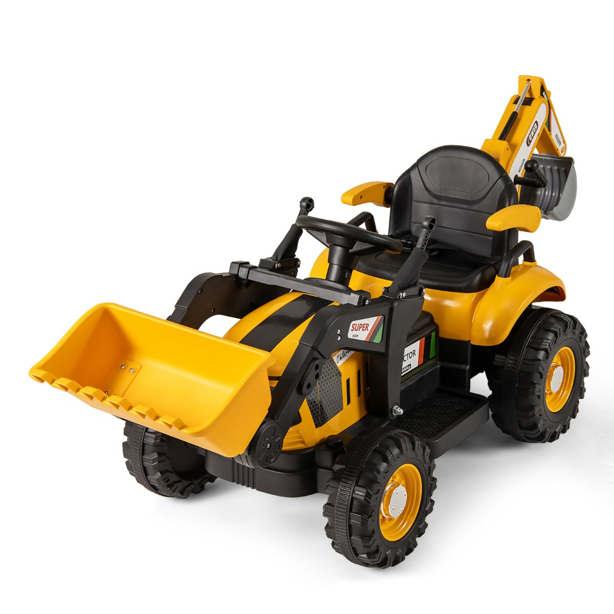 LIVSK 4 - in - 1 Rijdende Tractor met Aanhanger - Afstandsbediening - Handmatig en Elektrisch - Voor Kinderen van 3 - 8 jaar