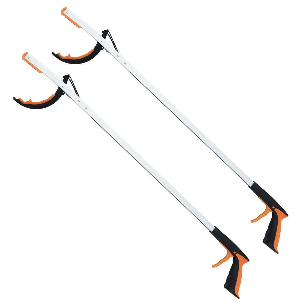 Livsk costway extra lange grijptang van 88 cm tuingrijper afvalverzamelaarstang lichte aluminium klauw 2 stuks 2