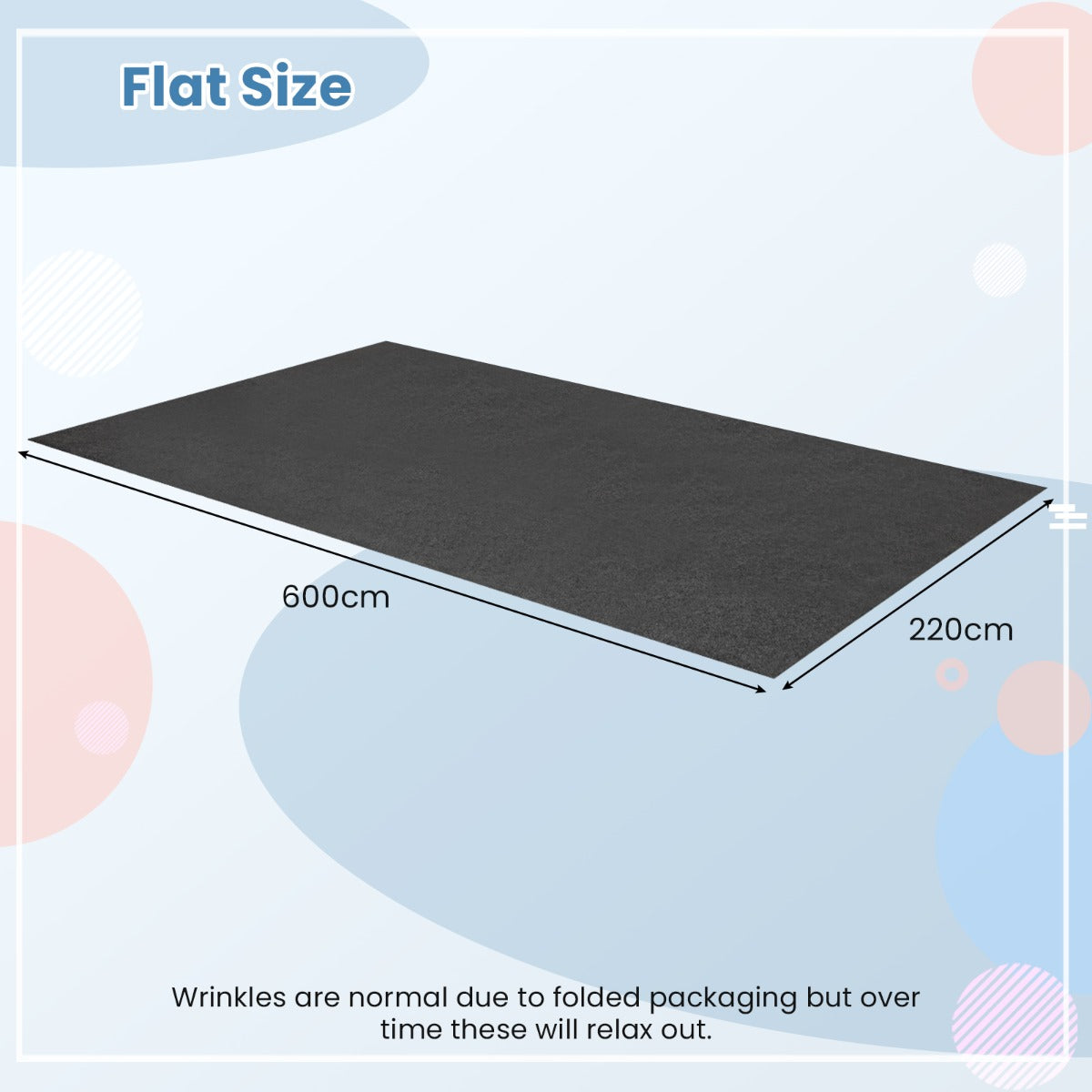 LIVSK Garagevloermat - Dubbelzijdig en Waterdicht - Absorbeert Vloeistoffen - Maatwerk mogelijk - 600/800 x 220 cm - Grijs