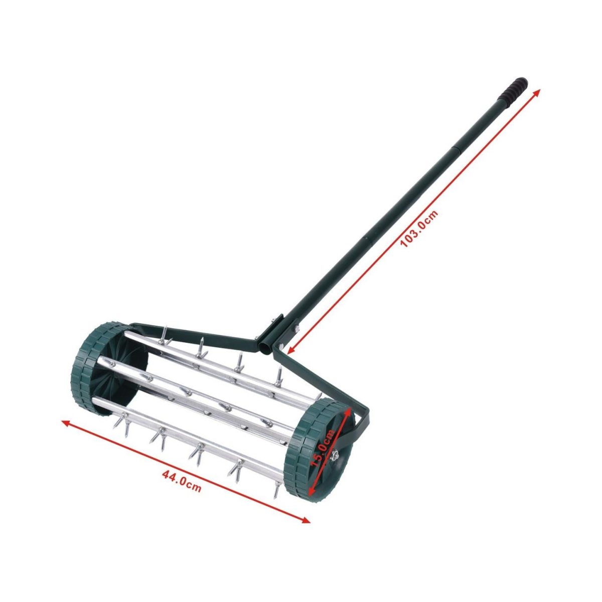 LIVSK Handmatige Verticuteermachine - 44 cm Brede Rol - Eenvoudig te Gebruiken - Efficiënte Beluchting - Groen