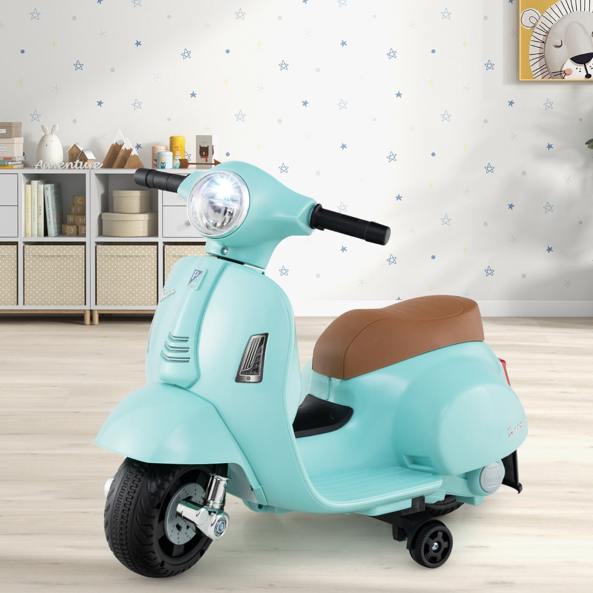 LIVSK Elektrische Kindermotorfiets - 30W Motor - LED-koplamp - Antikantelfunctie - Voor 18-36 maanden - Groen