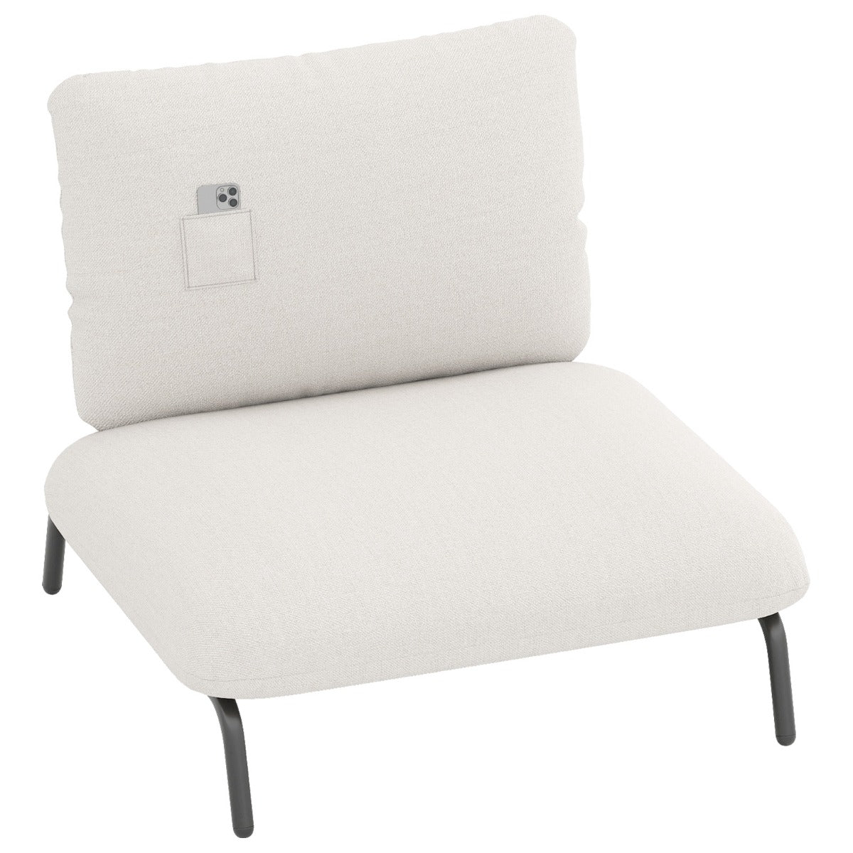 Livsk costway gewatteerde fauteuil 92 x 82 cm een vrijetijdsstoel met rugleuning en royale zitting beige 2