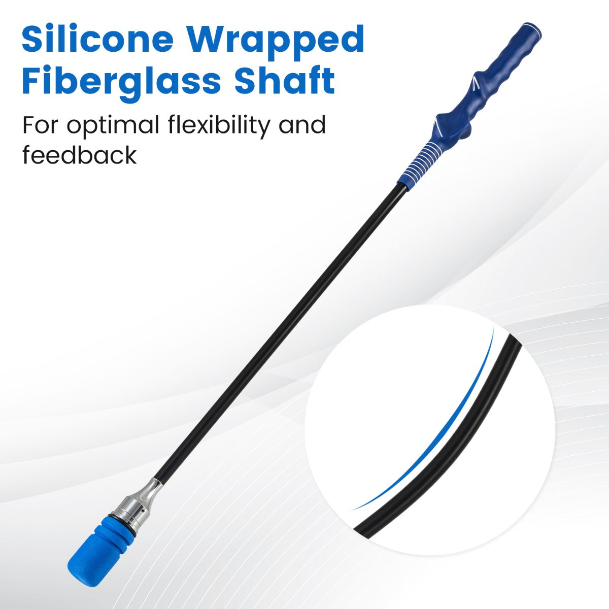 Livsk costway golf swing trainer met antisliphandgreep verzwaard golf warming up trainingsapparaat voor mannen en vrouwen blauw 4