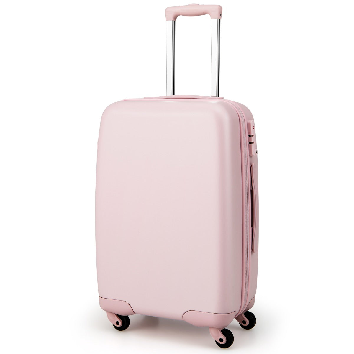 LIVSK Handbagagekoffer - Duurzaam PC - Water- en Schokbestendig - 4 Wielen - Luchtvaartmaatschappij Goedgekeurd - 20" - Blauw/Roze