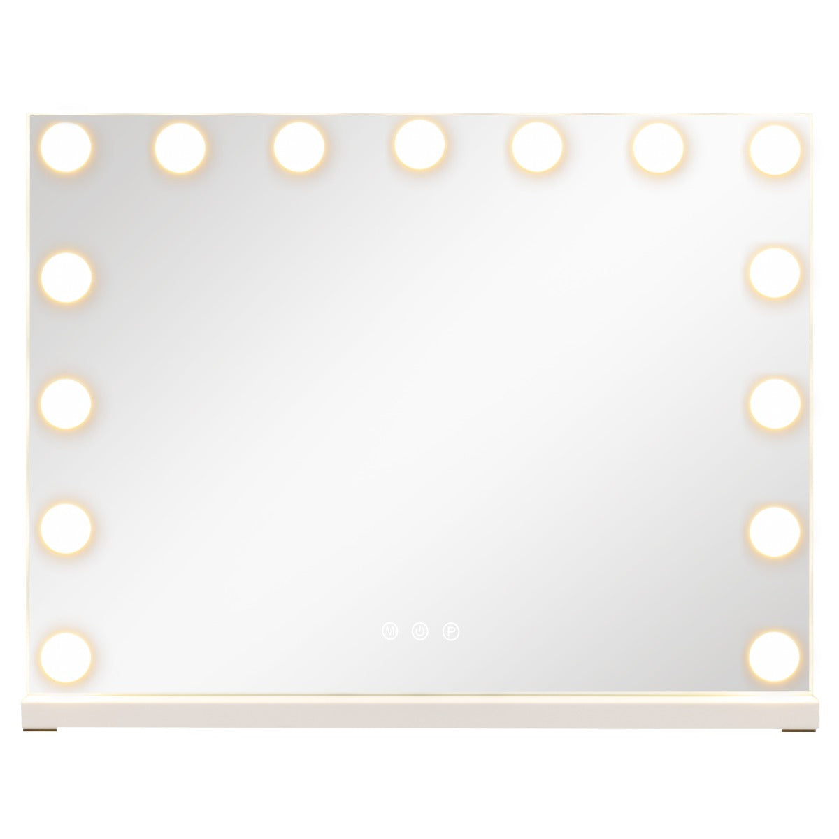 Livsk costway hollywood make upspiegel met verlichting met drie lichtkleuren en instelbare helderheid s 1