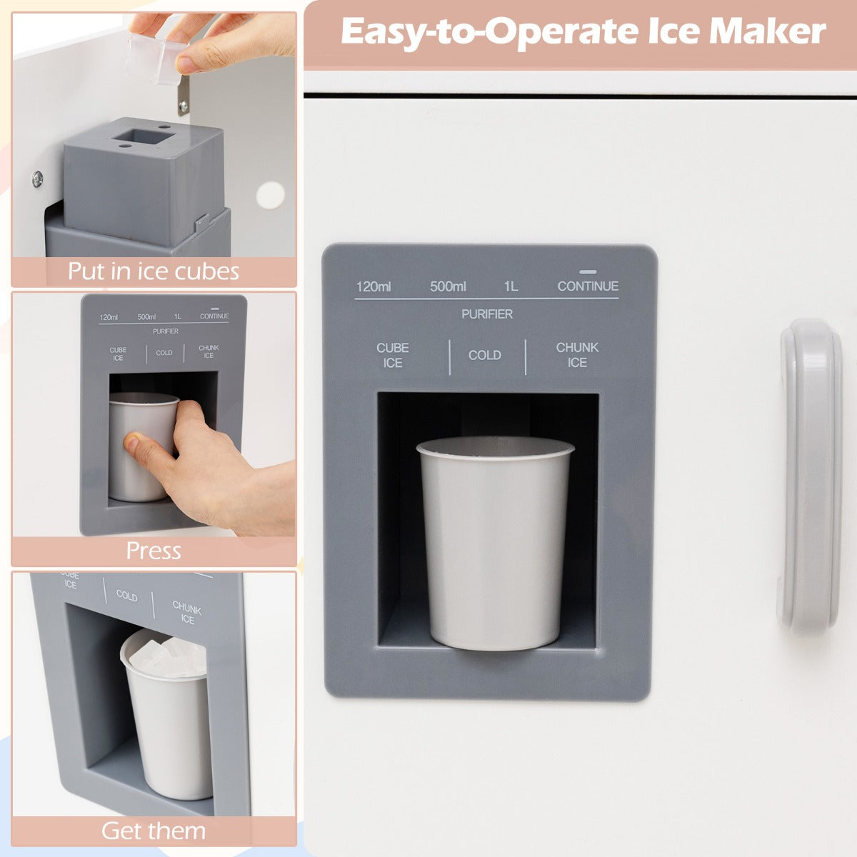 LIVSK Houten Hoek Speelkeuken Set - Ruimtebesparend - Interactieve Lichten en Geluiden - Inclusief Accessoires - Wit