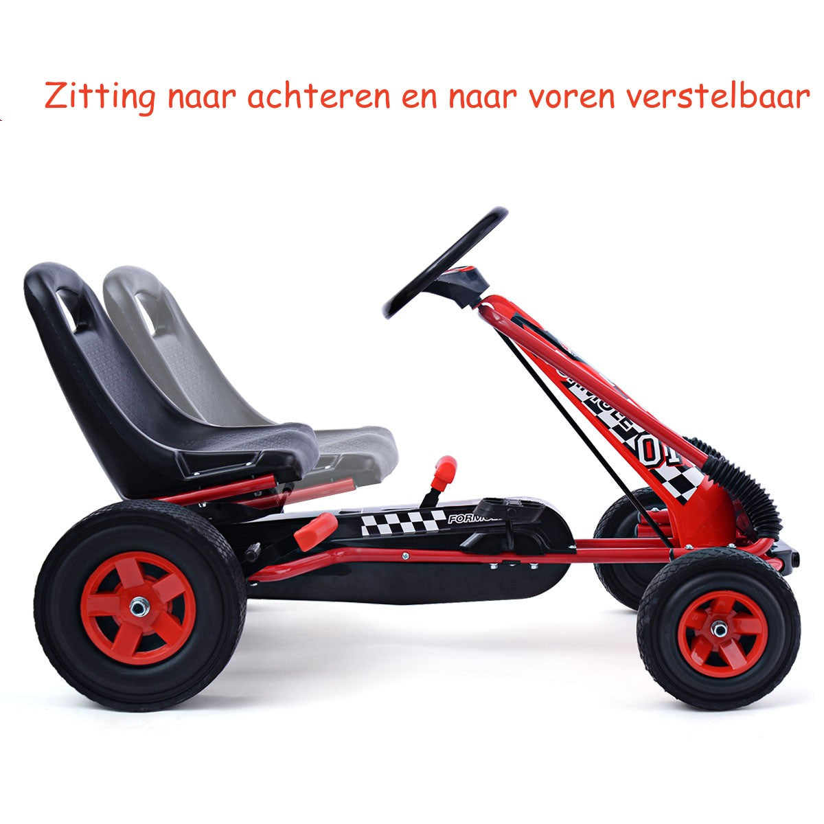 LIVSK Ergonomische Skelter voor Kinderen - Veiligheidsfuncties - Antislip Wielen - Verstelbare Stoel - 59 x 98 x 61 cm - Groen