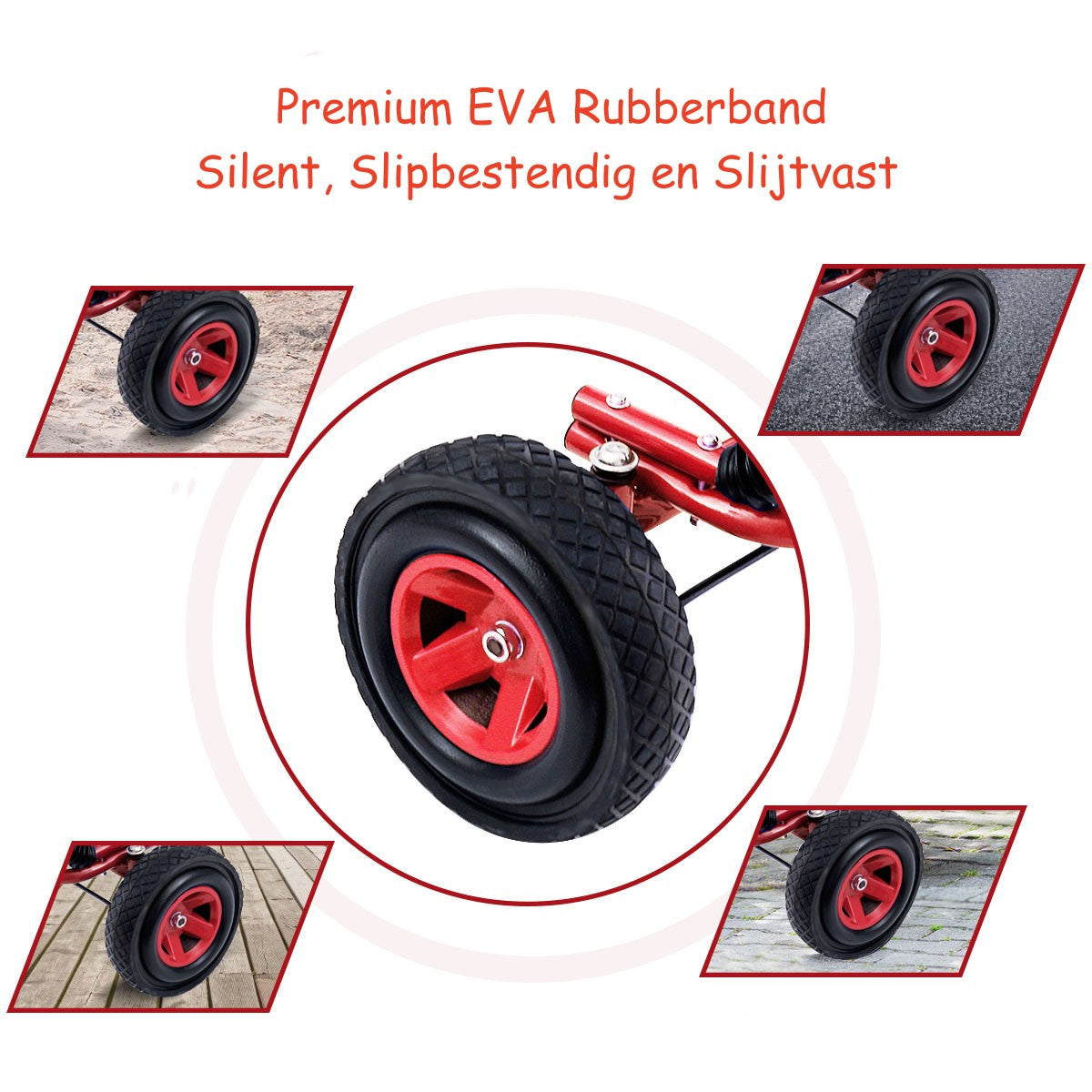 LIVSK Ergonomische Skelter voor Kinderen - Veiligheidsfuncties - Antislip Wielen - Verstelbare Stoel - 59 x 98 x 61 cm - Groen