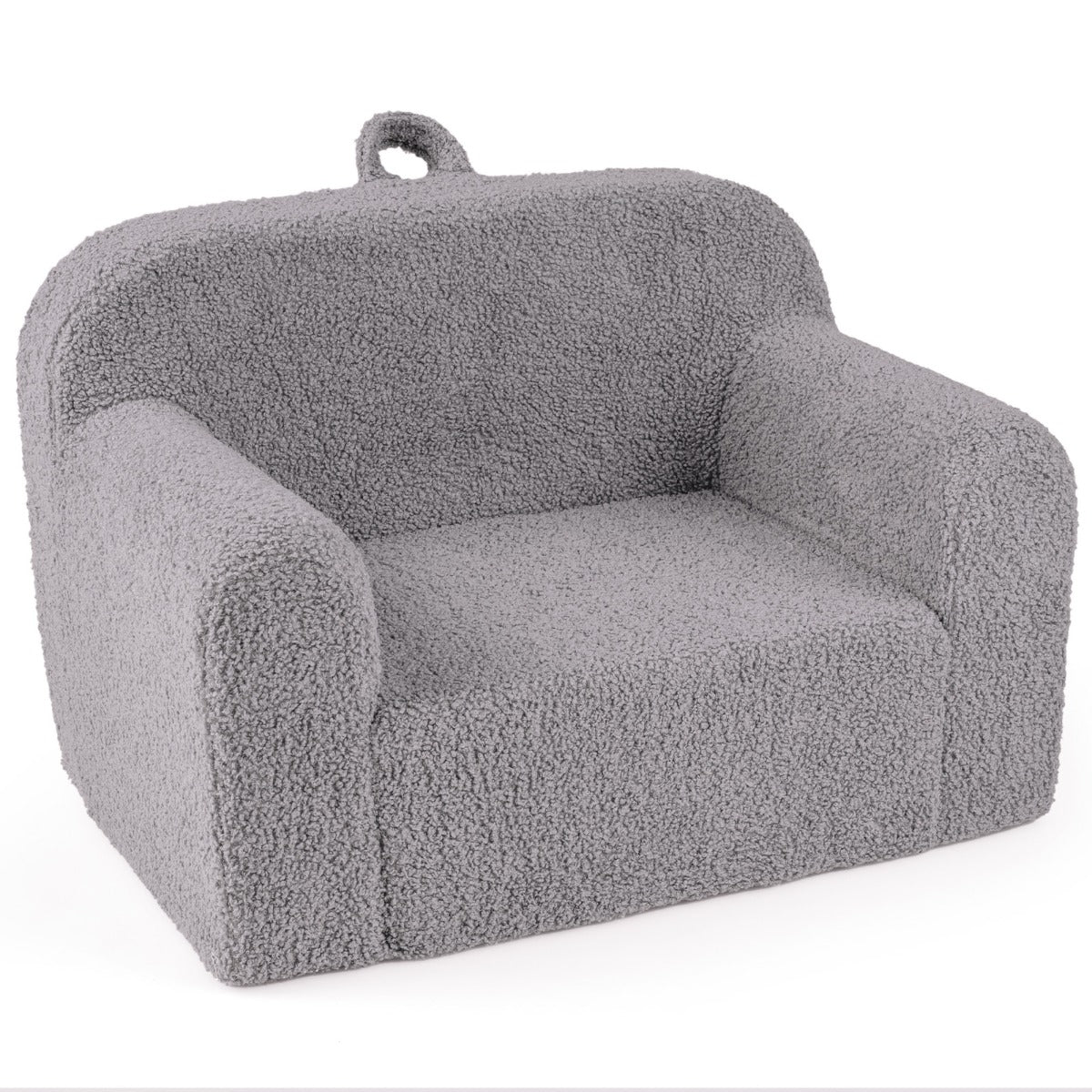 Livsk costway kinderbank minibank met armleuningen en rugleuning gestoffeerde kinderfauteuil met zachte fleecebekleding leesfauteuil voor kinderen 62 x 40 x 41 cm