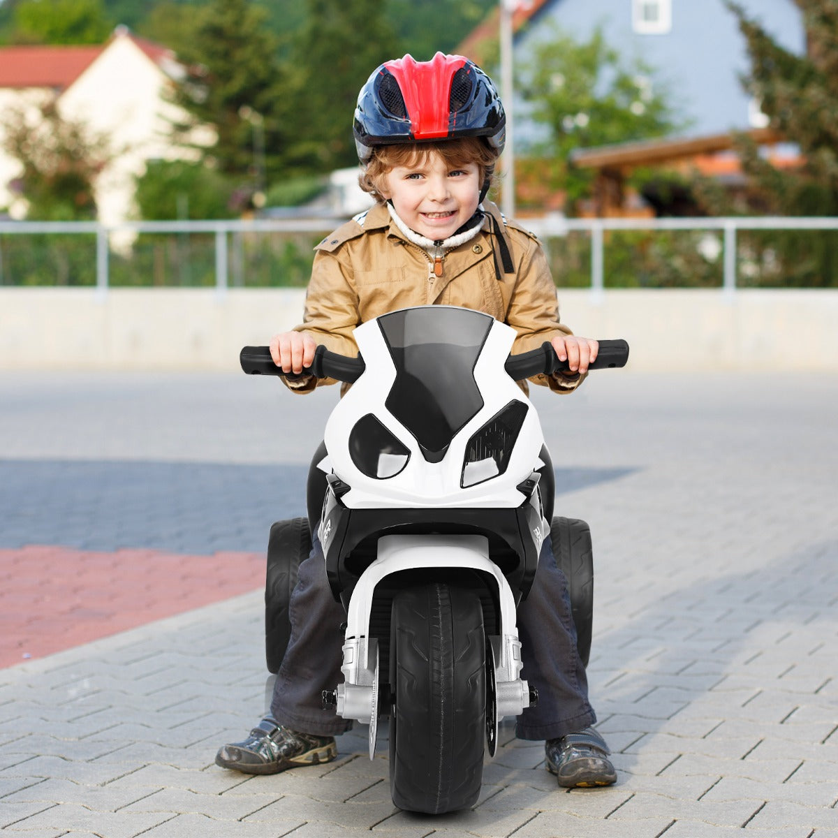 LIVSK Kindermotorfiets - Veilig en Comfortabel - 3 Wielen - Ingebouwde Muziekmodus - Voor Kinderen 18-36 maanden - Zoals afgebeeld