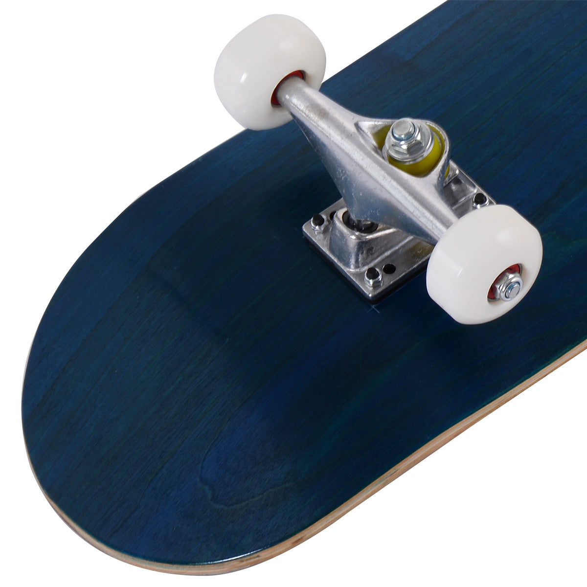 LIVSK Skateboard voor Volwassenen en Kinderen - Hoogwaardig Esdoornhout - Aluminium Asdrager - PU Wielen - Tot 75 kg - Blauw