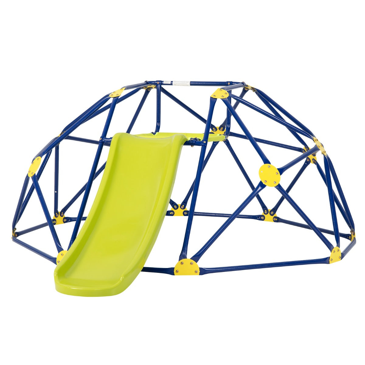 LIVSK Klimkoepel met Glijbaan - Stabiel Metalen Frame - Waterbestendig Platform - Voor 3 Kinderen - 241,5 x 183 x 91,5 cm -