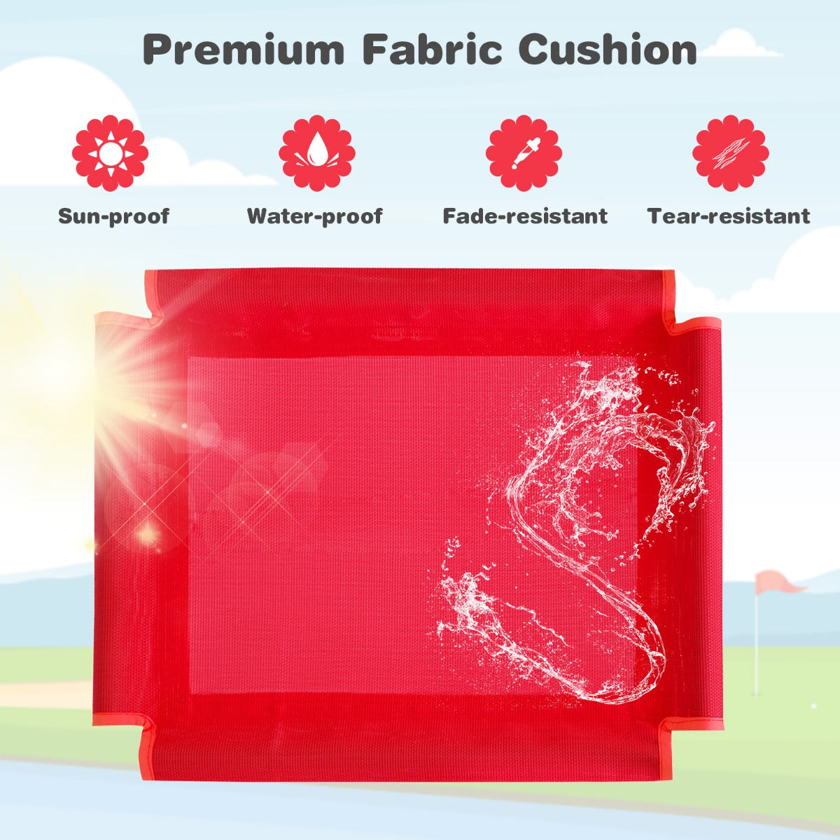 LIVSK Klimkoepel met Glijbaan - Multifunctionele Speelset - Stabiele Metalen Constructie - Tot 180 kg - Voor 3 Kinderen - Rood