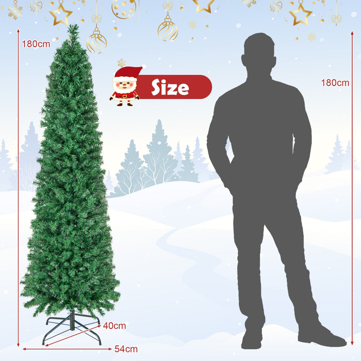 LIVSK Glasvezel Kerstboom 150 cm - 361 Takken - Hypoallergeen en Geurloos - Eenvoudig Op te Bergen - Stabiele Basis - Groen
