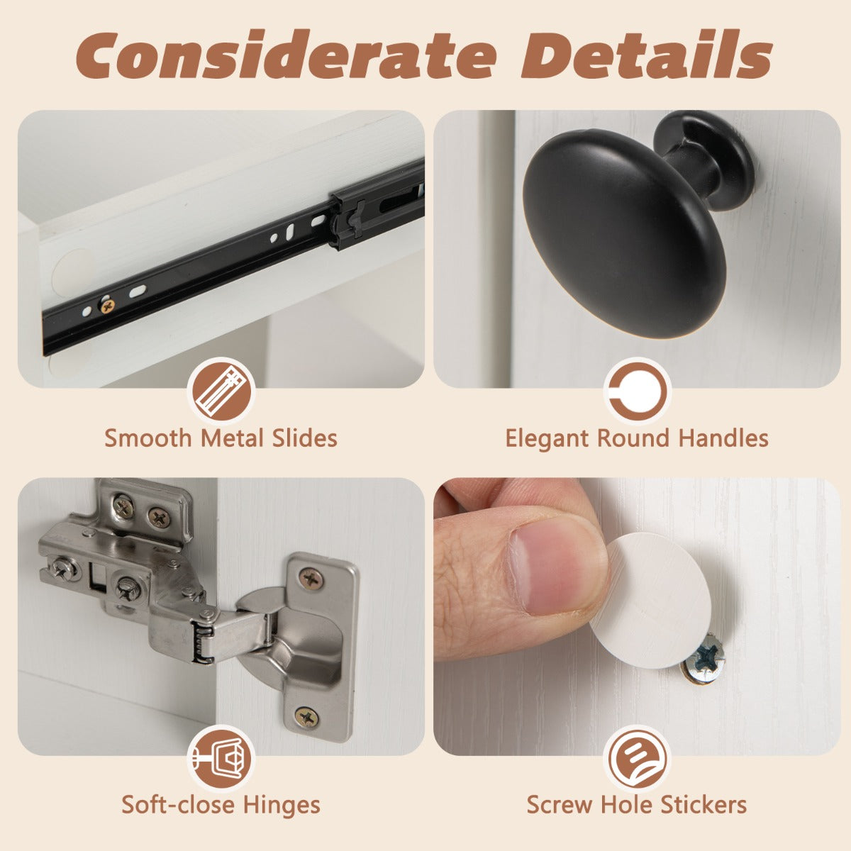 LIVSK Make-uptafel met Spiegel - 3 Verlichtingsmodi - Ingebouwde Stopcontacten - Ruime Opbergruimte - Inclusief Kruk - Wit