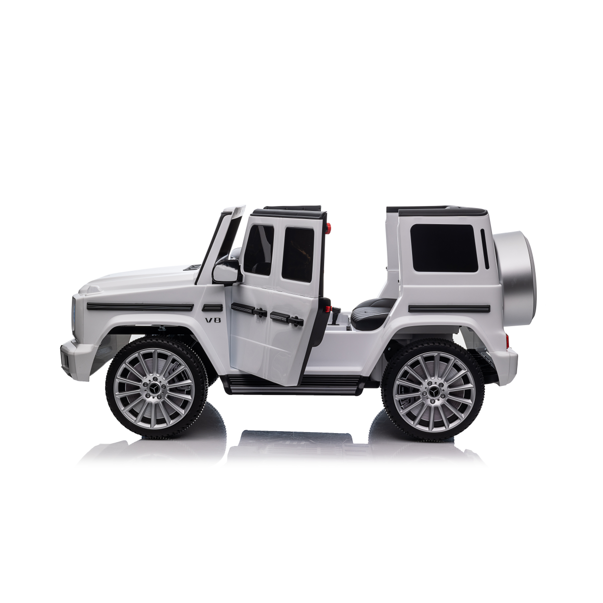 LIVSK Mercedes-Benz G500 Elektrische Kinderauto - Afstandsbediening - 4 Aandrijfmotoren - Veiligheid - Wit