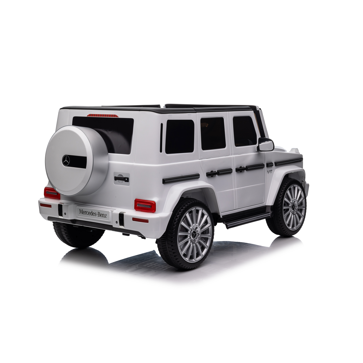 LIVSK Mercedes-Benz G500 Elektrische Kinderauto - Afstandsbediening - 4 Aandrijfmotoren - Veiligheid - Wit