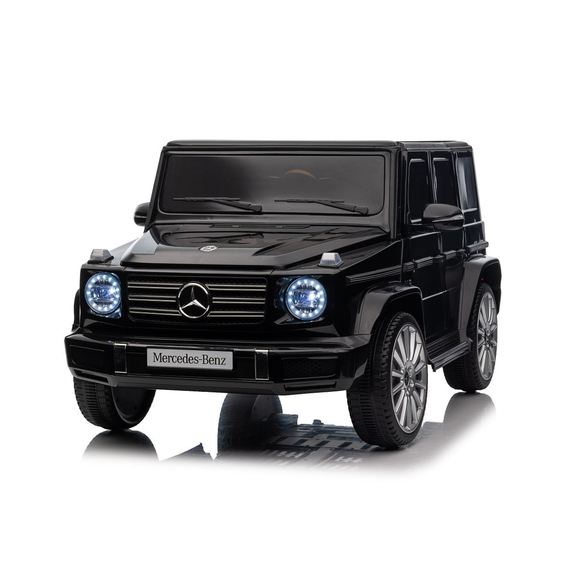 LIVSK Mercedes-Benz Elektrische Kinderauto - 4 Aandrijfmotoren - Afstandsbediening - Veiligheidsfuncties - Tot 30 kg - Zwart