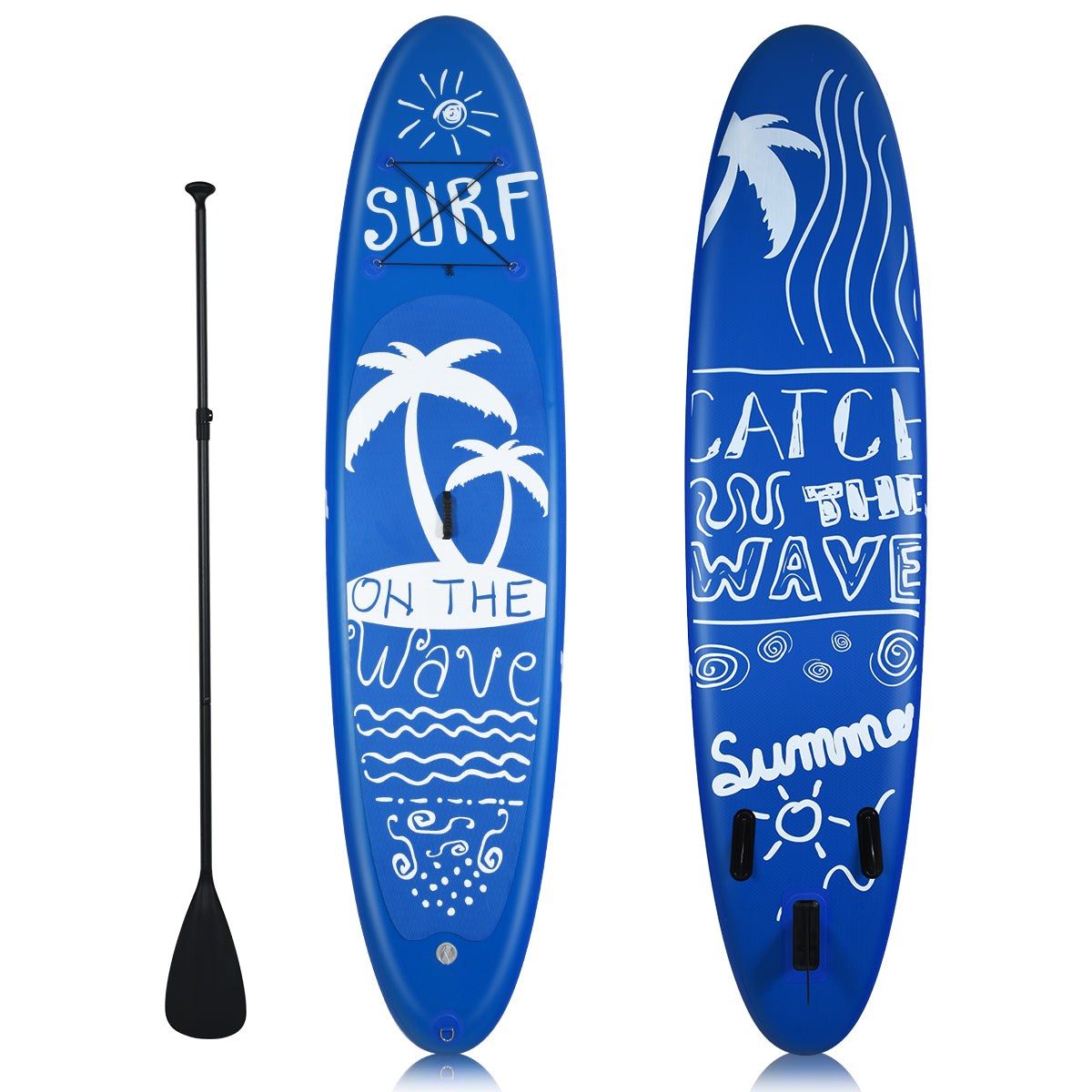 LIVSK Opblaasbaar Stand-Up Paddleboard - Antislip - Verstelbare Peddel - Lichtgewicht met Rugzak - Draagvermogen tot 130 kg -