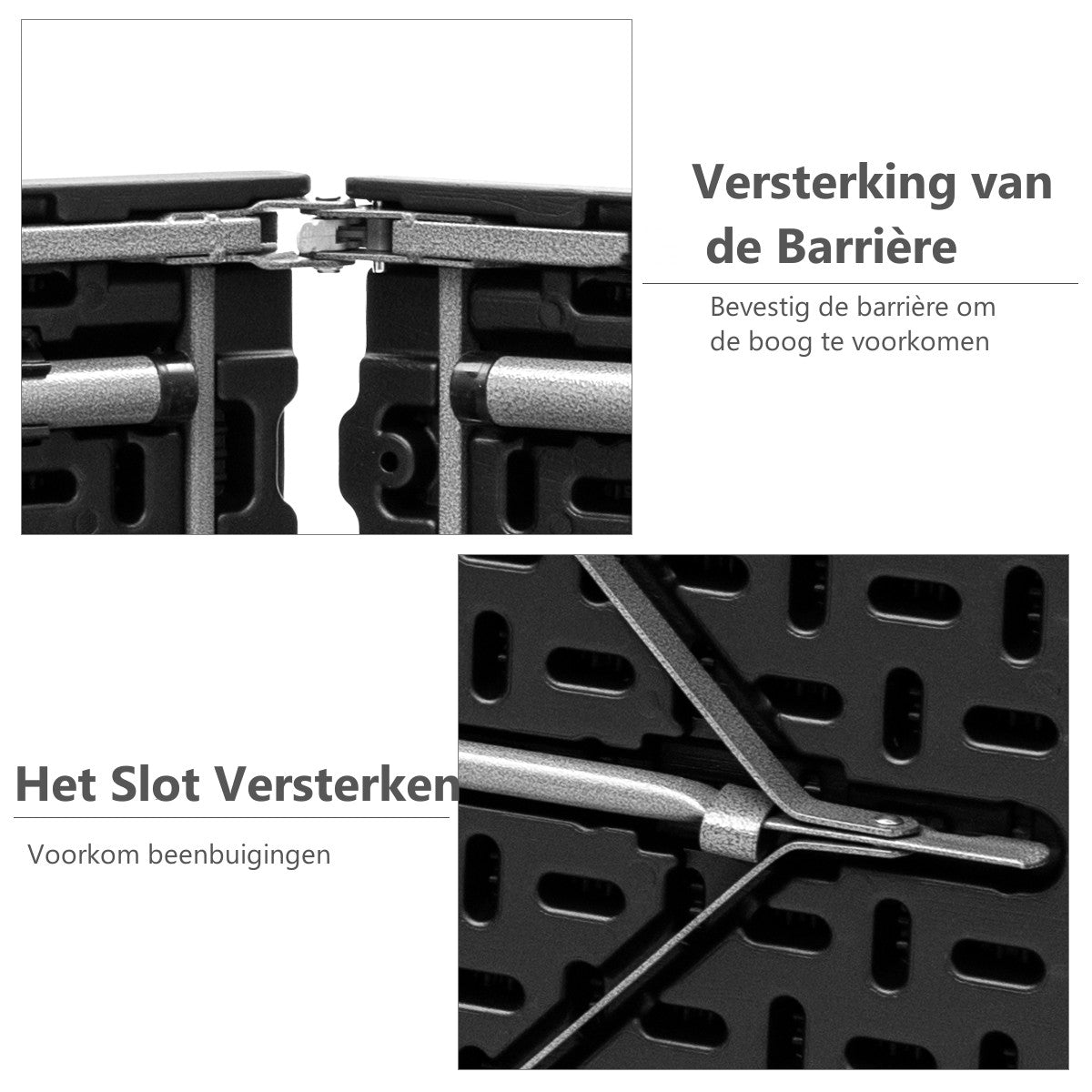 LIVSK Opvouwbare Tuintafel - Draagbaar en Compact - Stalen Frame - Draagvermogen 150 kg - 180 x 73 x 73 cm - Wit