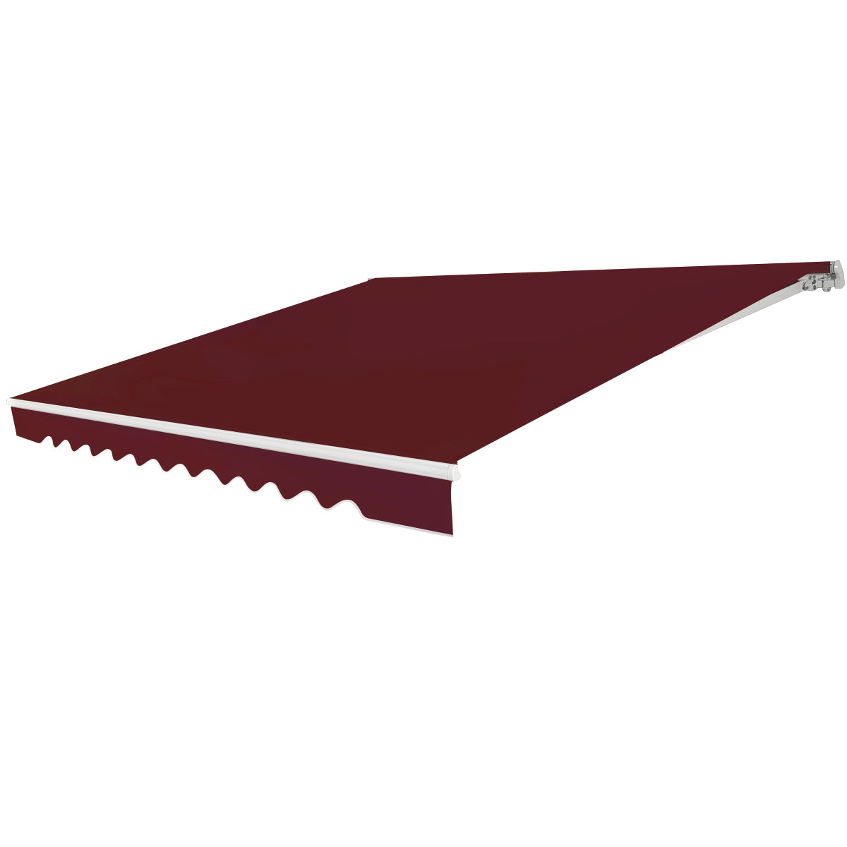 LIVSK Oprolbare Luifel - Aluminium Frame - Waterdicht Polyester - Verstelbare Hellingshoek 5° tot 35° - 3m x 2,5m - Beige