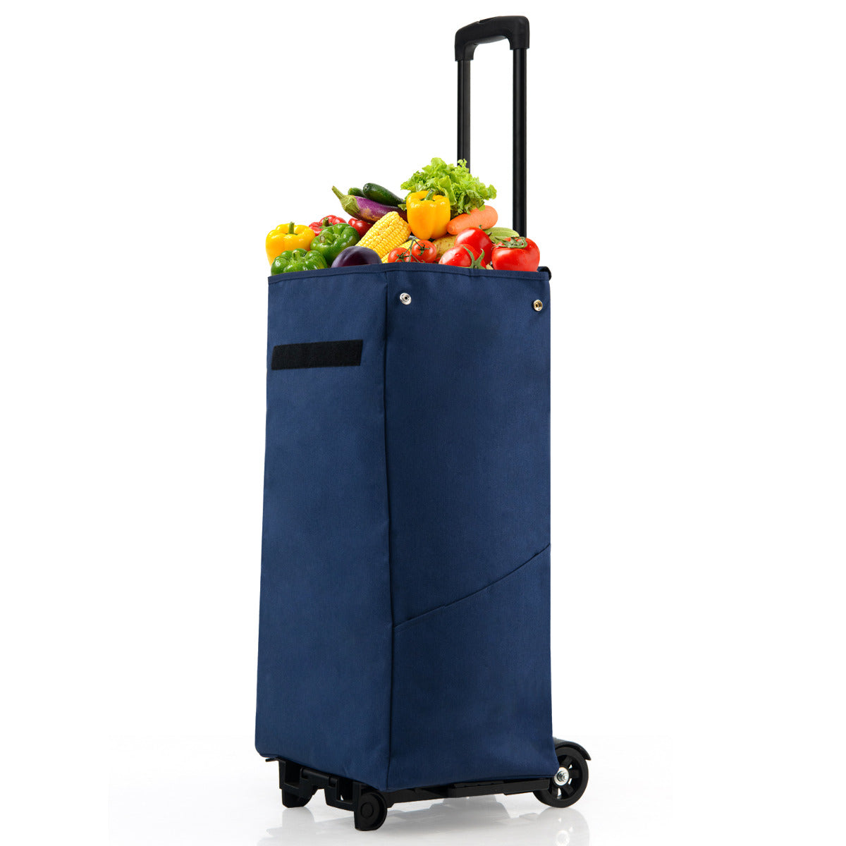 LIVSK 2-in-1 Boodschappenwagentje - Afneembare Waterdichte Tas - Verstelbaar tot 96 cm - 4 Slijtvaste Wielen - Tot 60 kg -