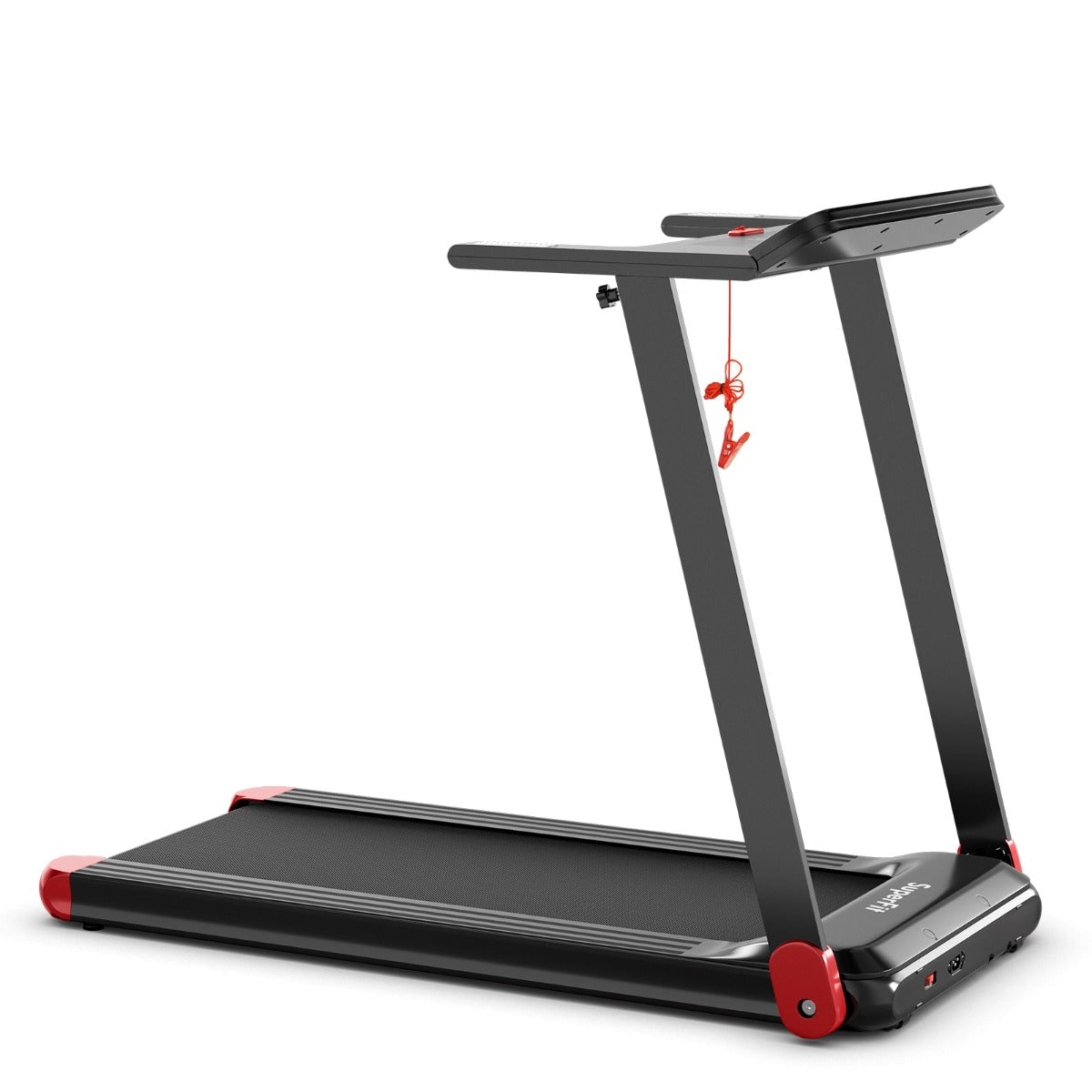 LIVSK Elektrische Opvouwbare Loopband - Bluetooth Luidspreker - LED Display - 12 Programma's - Tot 90 kg - Zwart