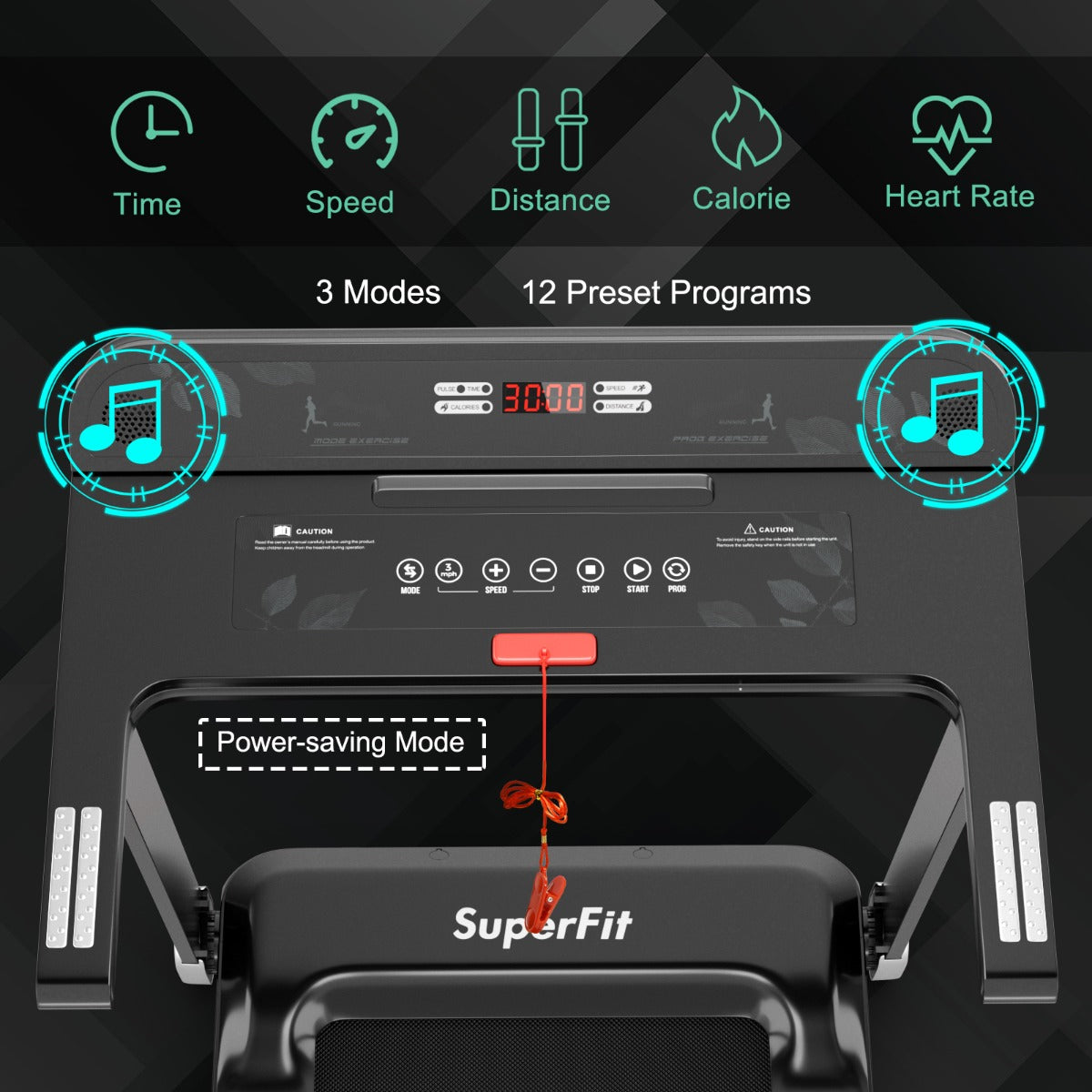 LIVSK Opvouwbare Loopband - Bluetooth Luidspreker - 12 Programma's - Stille Motor - Voor Thuisgebruik - Zilver