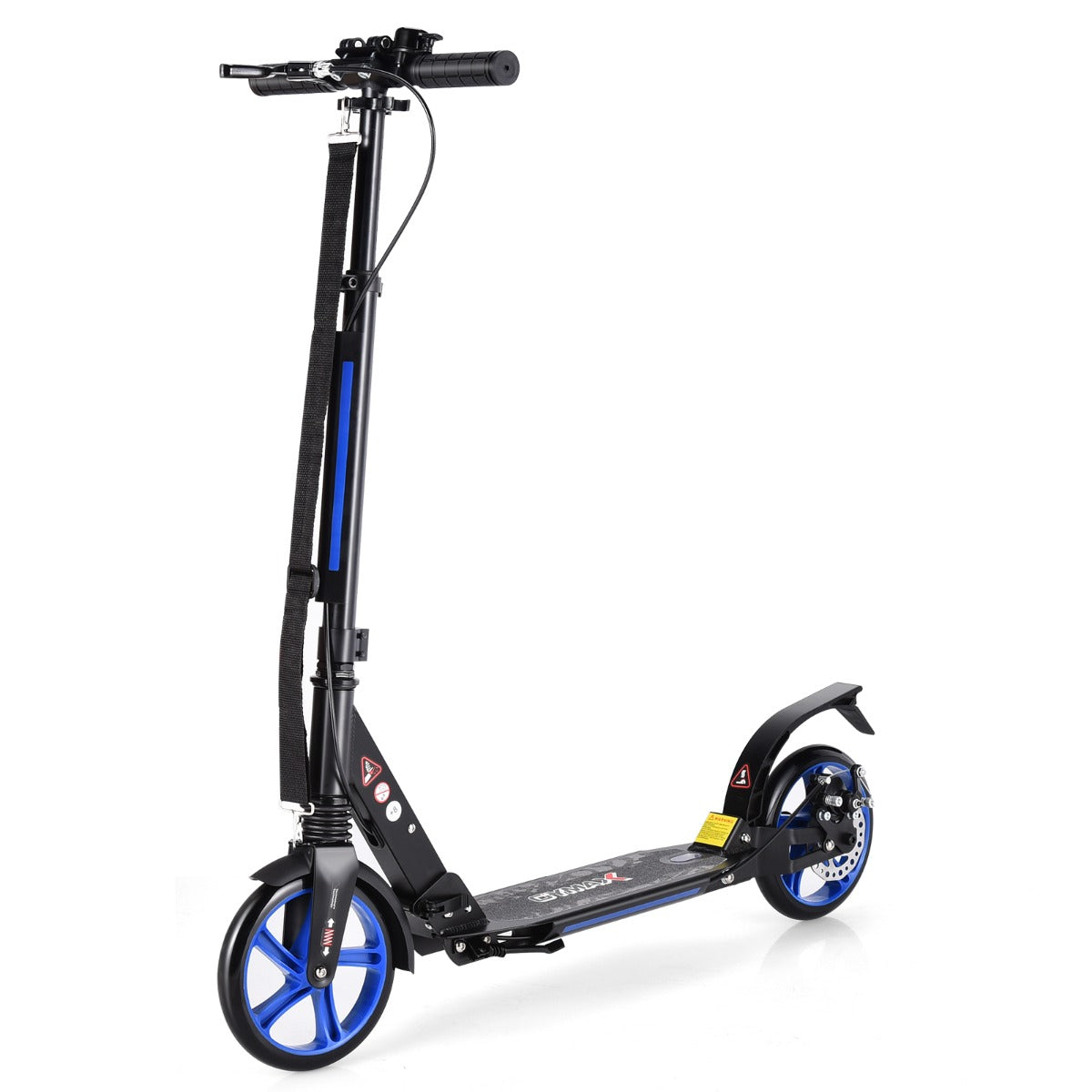 LIVSK Opvouwbare Kinderstep - Verstelbaar Stuur - Aluminium Platform - Blauw