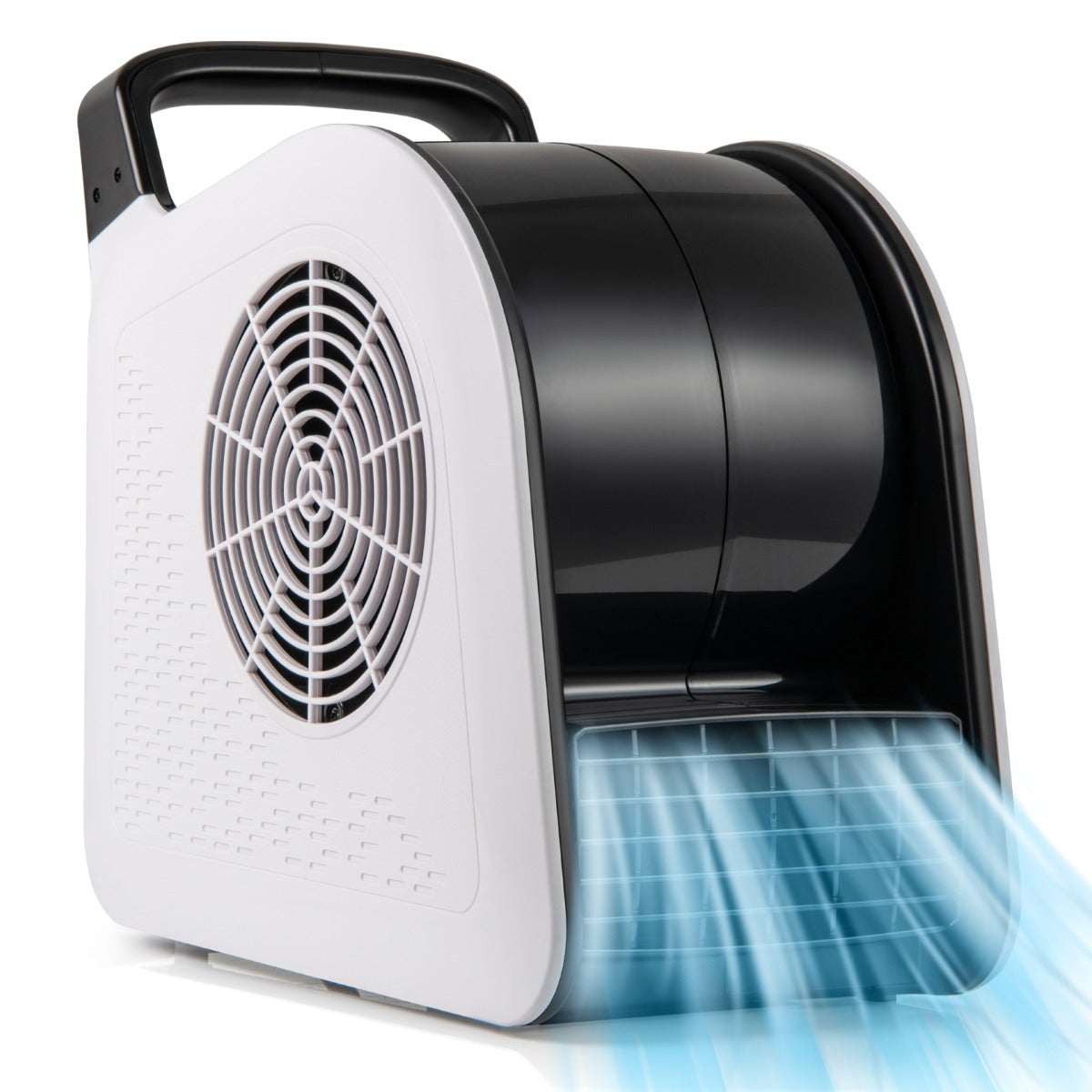 Livsk costway professionele vochtigheids en ventilatiecontrolekit met witte ontvochtiger 118 l dag en ventilator met 3 snelheden 185 2