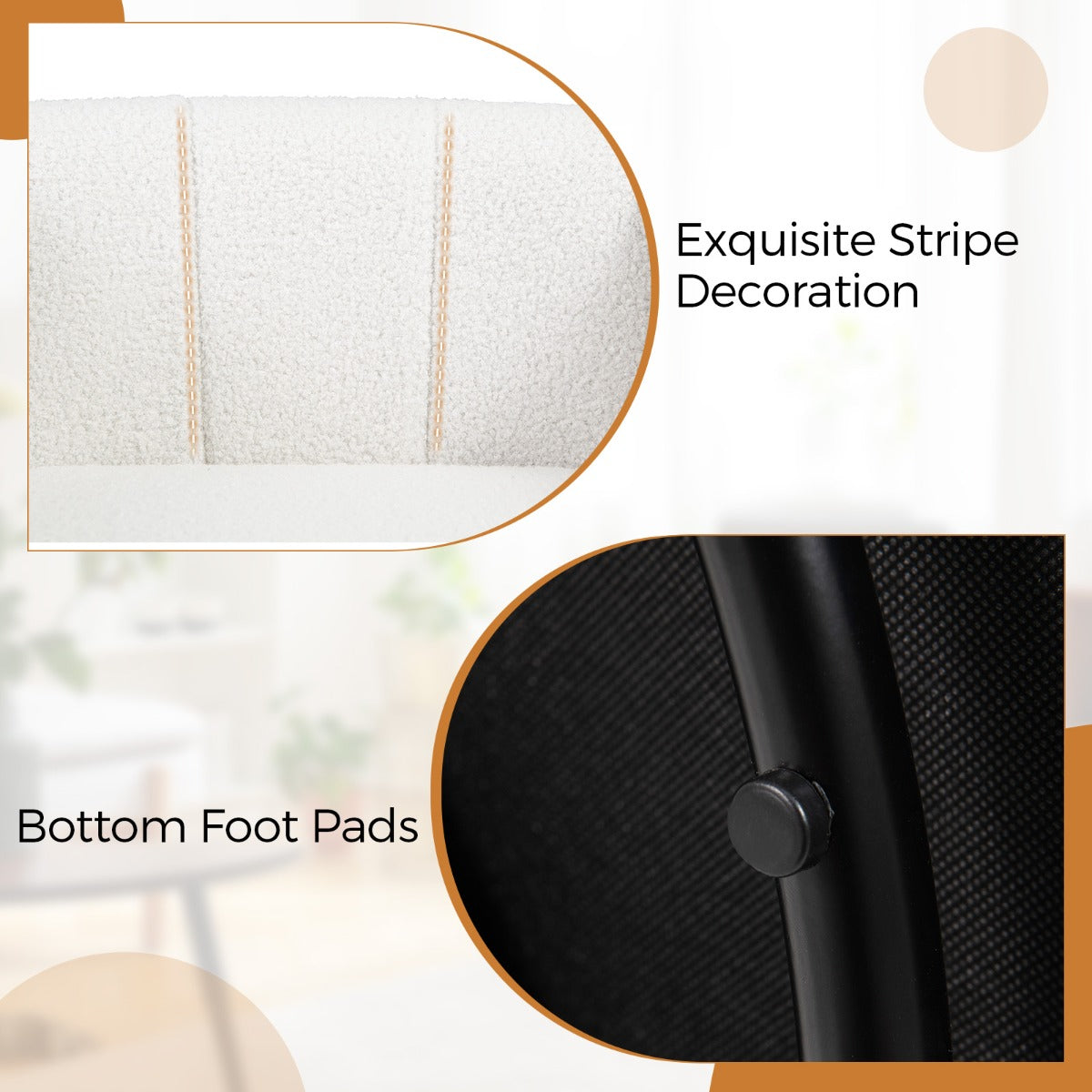 LIVSK Sherpa Relaxstoel - Ergonomisch Draaibaar - Ruime Zitting 59 x 58 cm - Voor Woonkamer en Slaapkamer - Wit