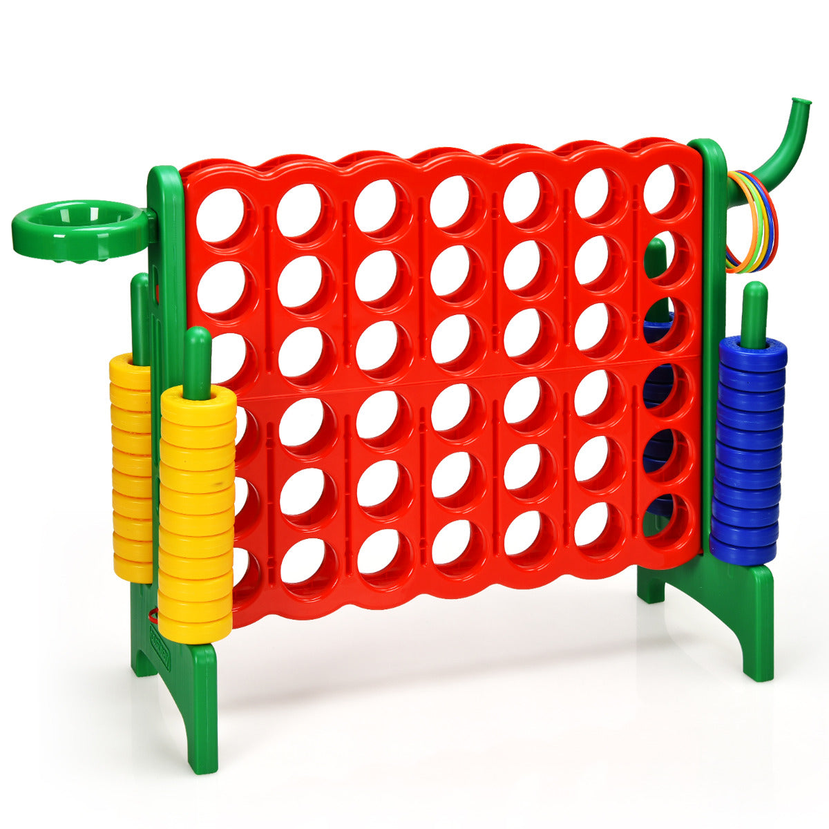 LIVSK 4-in-1 Reuzenspelset - 3-in-1 Ontwerp - Kindvriendelijk en Duurzaam - Voor Binnen en Buiten - 84 x 33 x 74 cm - Multicolor