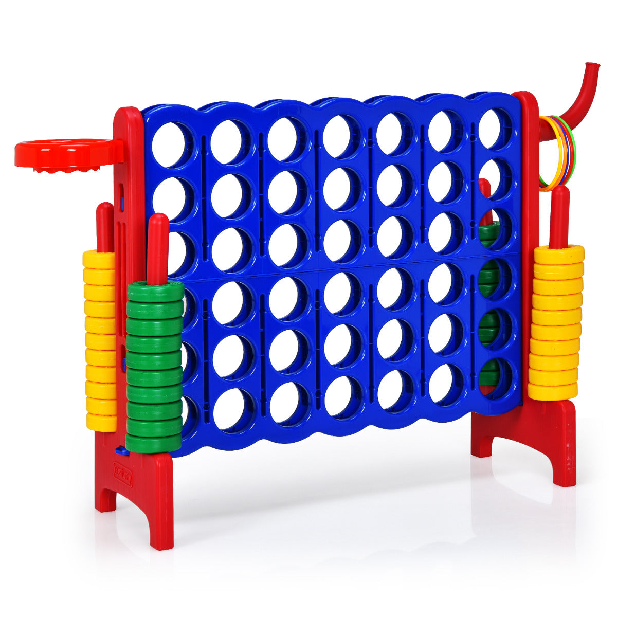 LIVSK 4-in-1 Reuzenspelset - Extra Groot - Veilig PP & PE - Voor Binnen en Buiten - Ontwikkelt Vaardigheden - 84 x 33 x 74 cm -