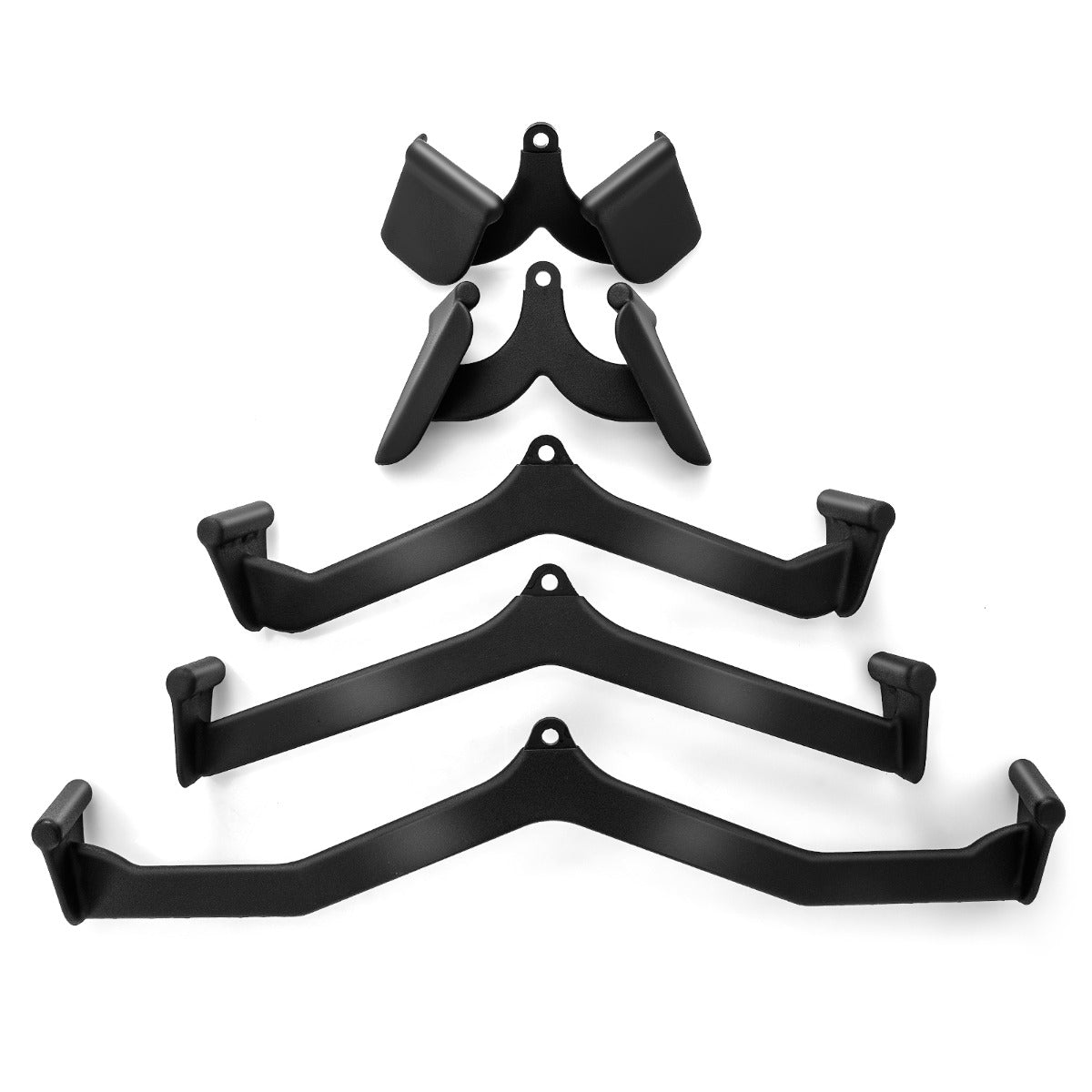 Livsk costway set uittrekbare zijbevestigingen v katrol kabelklemmen voor t stang rugtraining voor biceps en triceps